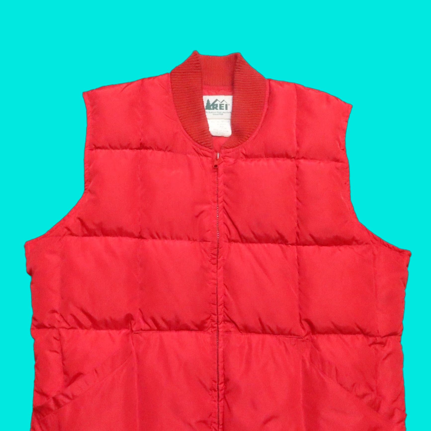 Vintage VINTAGE REI Quilted Puffer Vest Mens XL Red Vintage 90s Mountaineering Hiking Vest Size US XL / EU 56 / 4 - 1 Thumbnail