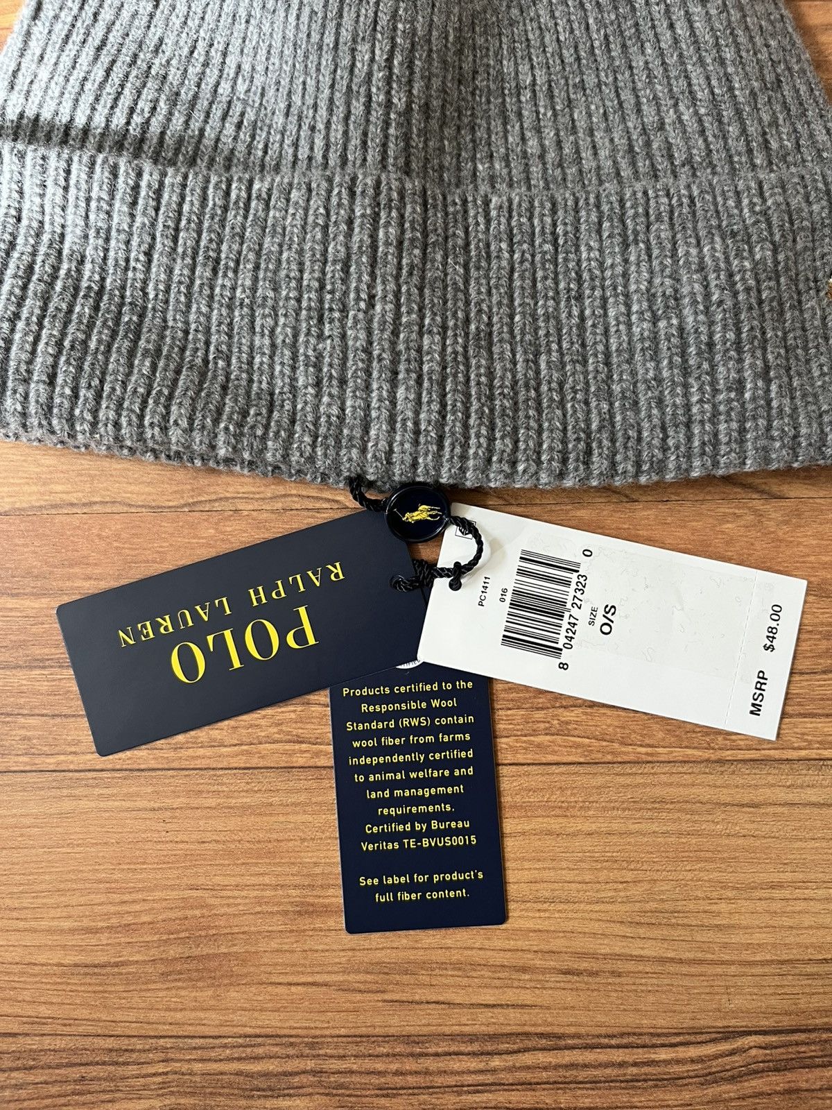 Polo Ralph Lauren Polo Ralph Lauren Signature Pony Wool-Blend Beanie Size ONE SIZE - 3 Thumbnail