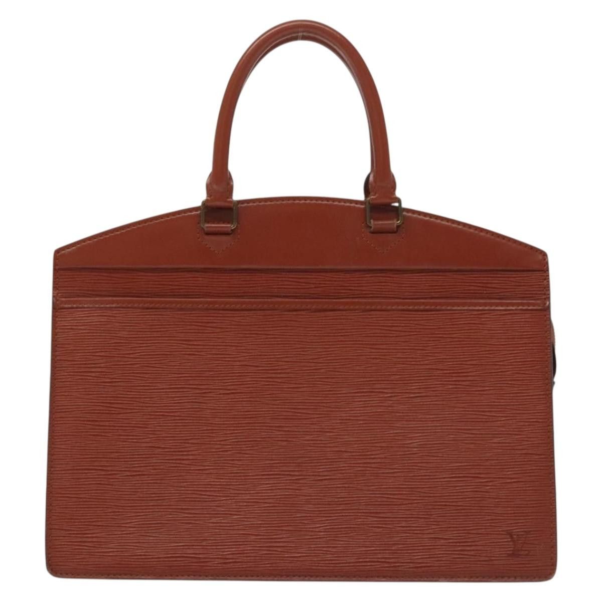 Louis Vuitton LOUIS VUITTON Epi Riviera Hand Bag Brown M48183 Size ONE SIZE - 2 Thumbnail