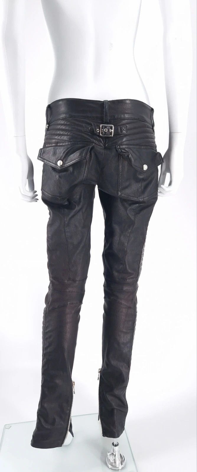 Balmain Balmain Leather Biker Pants Size 27" / US 4 / IT 40 - 8 Thumbnail