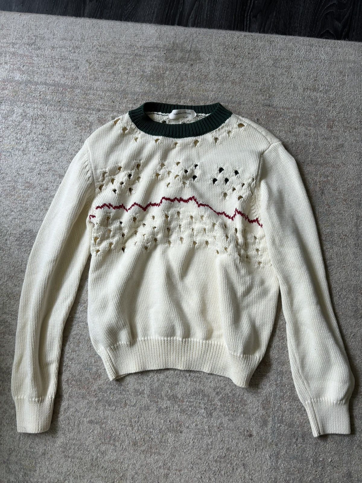 Namacheko SS21 Krokus Negative Intarsia Sweater In Beige Size US S / EU 44-46 / 1 - 3 Thumbnail