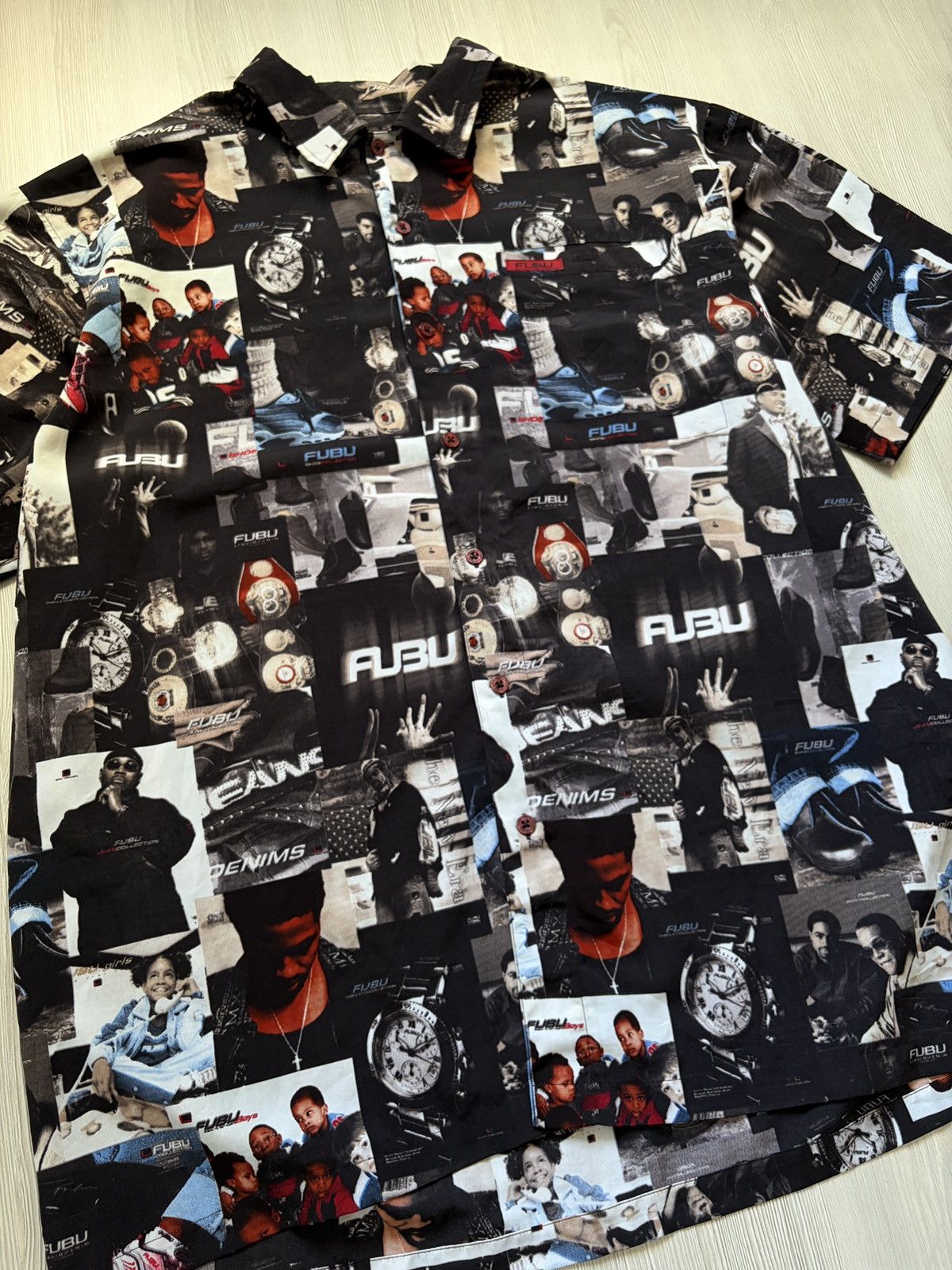 Fubu FUBU Overprinted Iconic Shirt Size US XXL / EU 58 / 5 - 6 Thumbnail