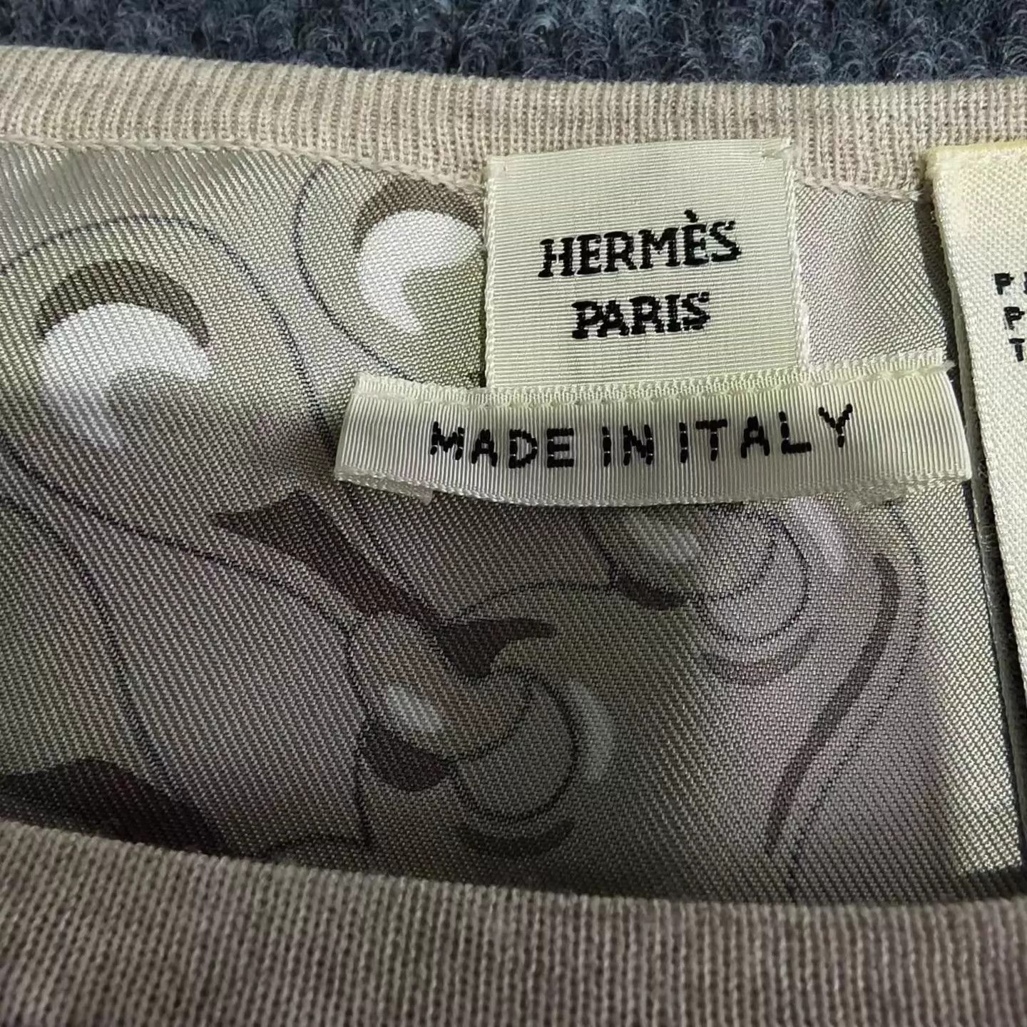 Hermes HERMES Wool Paneled Silk Dress size 34 99 Size XS / US 0-2 / IT 36-38 - 3 Thumbnail