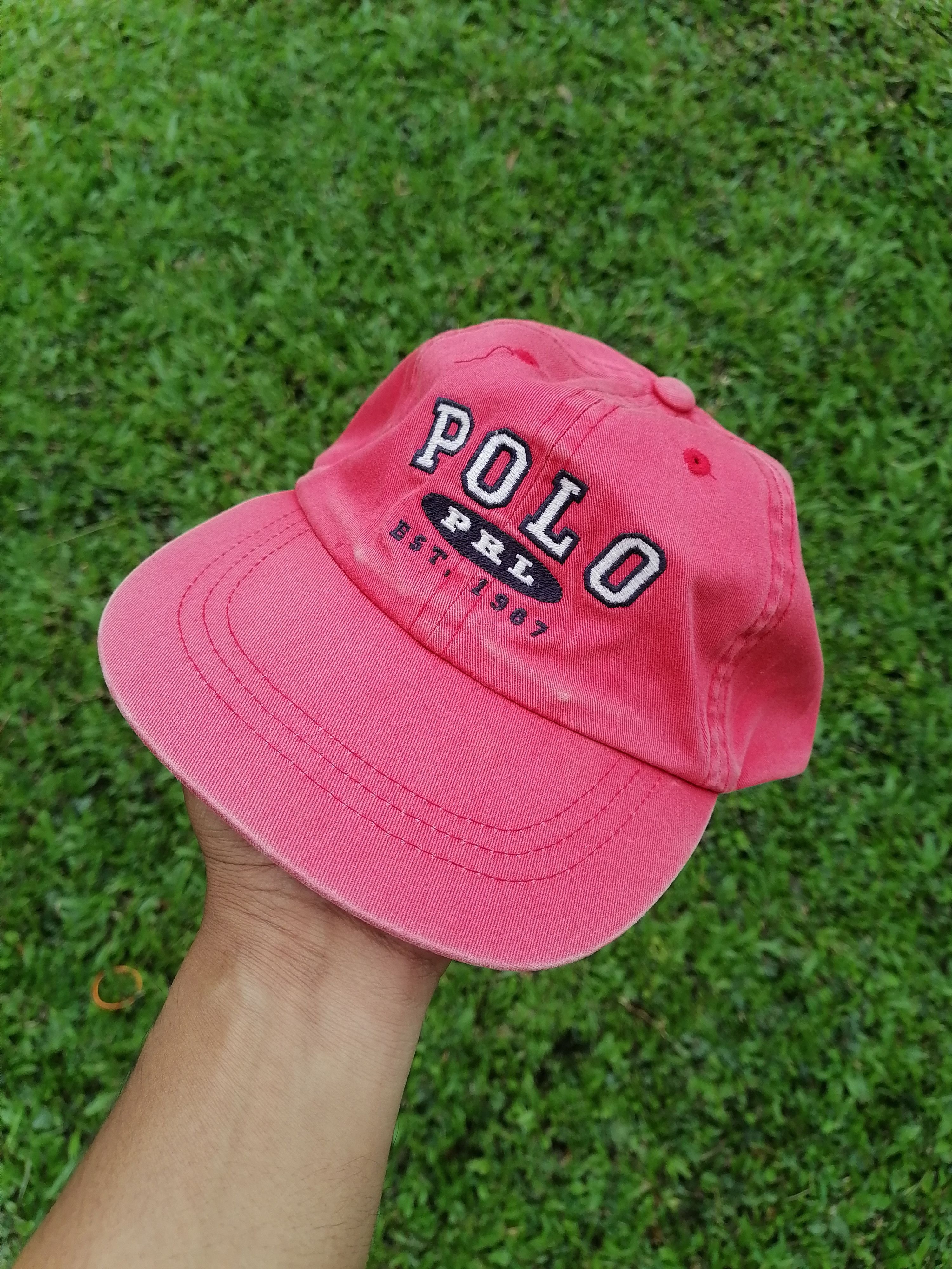 Polo Ralph Lauren × Vintage Vintage 90s Polo Ralph Lauren Sun Faded Caps Size ONE SIZE - 1 Thumbnail