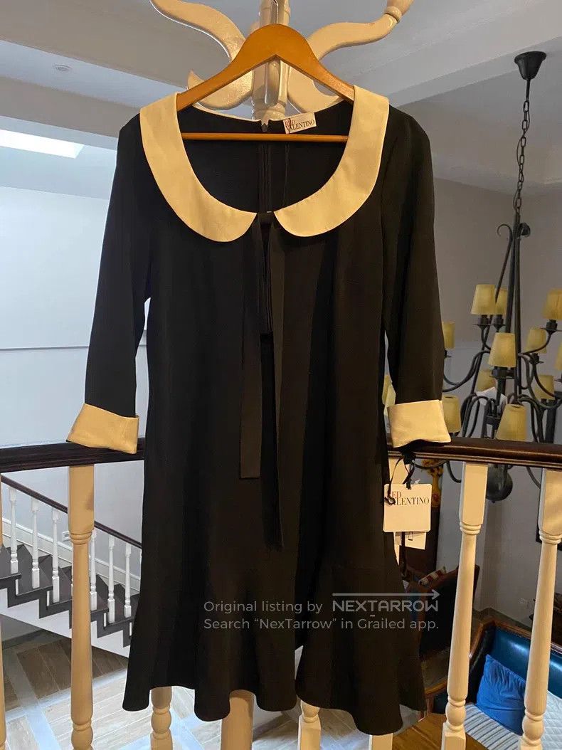 Valentino Valentino Long sleeve crew neck bow streamer umbrella dres Size M / US 6-8 / IT 42-44 - 1 Thumbnail