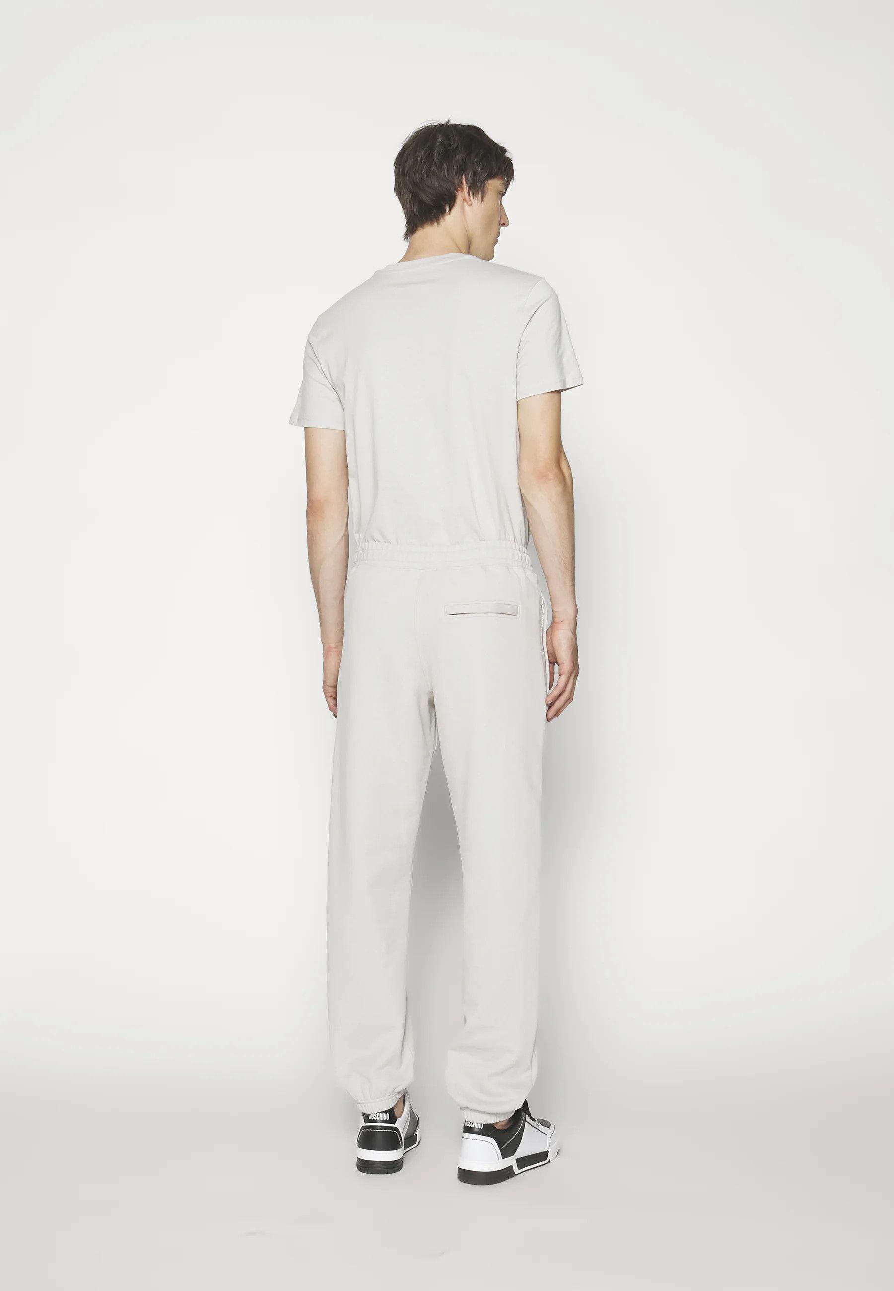 Moschino o1y0225 Logo Jogger & Sweatpant in Light Grey Size US 34 / EU 50 - 6 Thumbnail