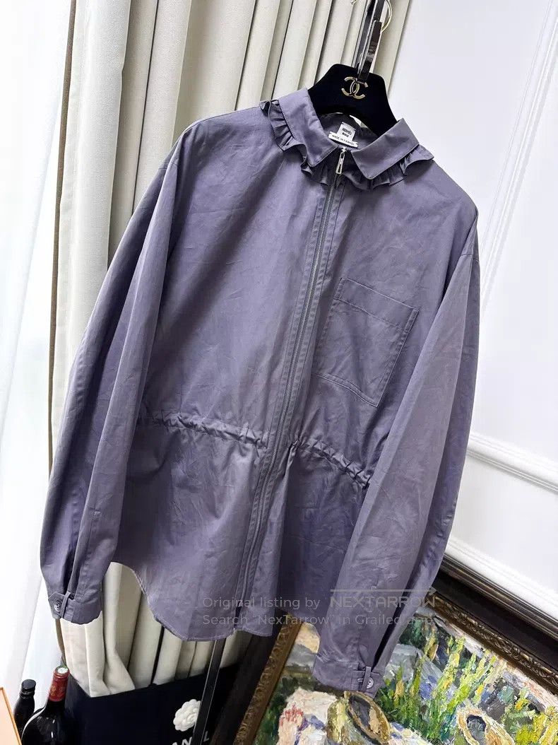 Hermes Hermes Gray Long Drawstring Waist Dress Coat Size XS / US 0-2 / IT 36-38 - 1 Thumbnail