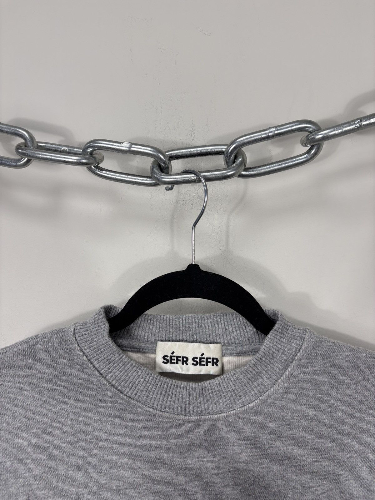 Sefr Sefr Sefr Men’s Basic Grey Classic Sweatshirt Size US S / EU 44-46 / 1 - 4 Thumbnail