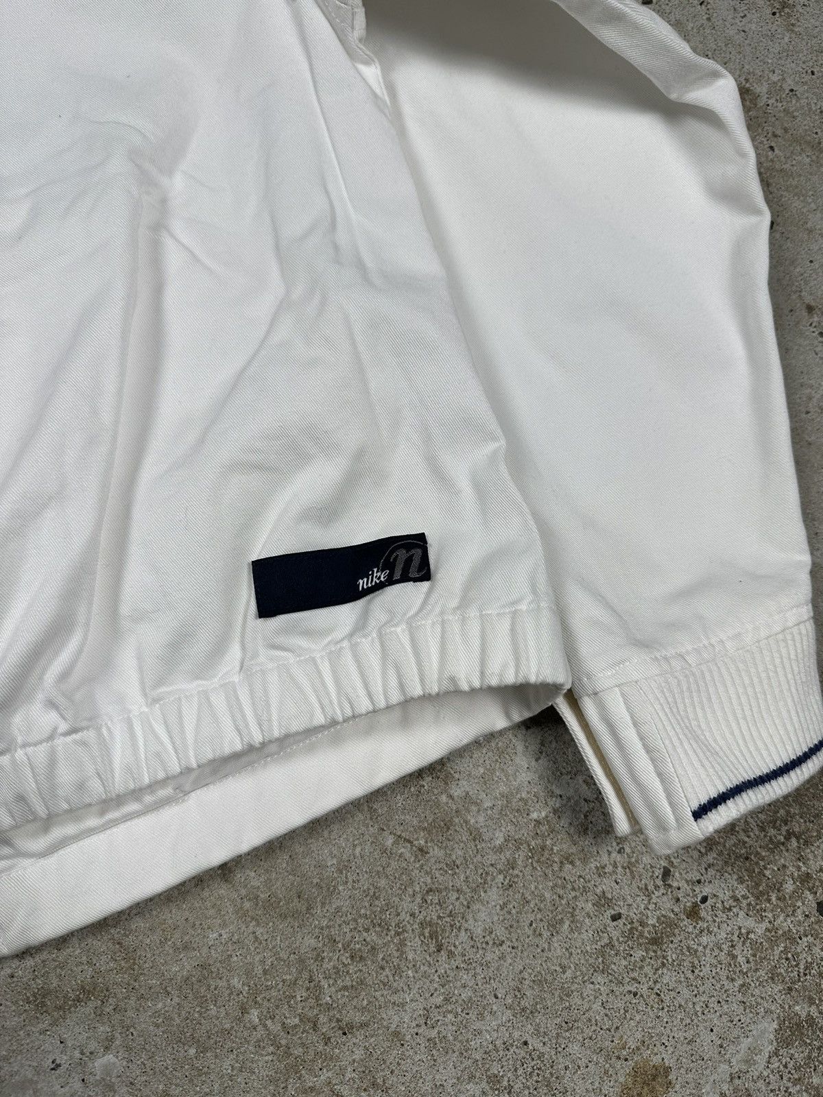 Nike × Vintage Vintage Y2K Nike White Cropped Light Jacket Harrington Style Size US S / EU 44-46 / 1 - 8 Thumbnail