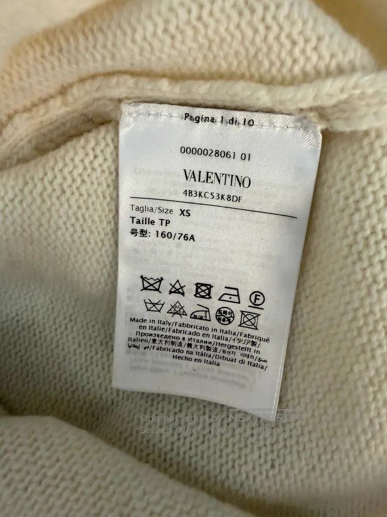Valentino Valentino Cashmere sweater with bows Size XS / US 0-2 / IT 36-38 - 2 Thumbnail