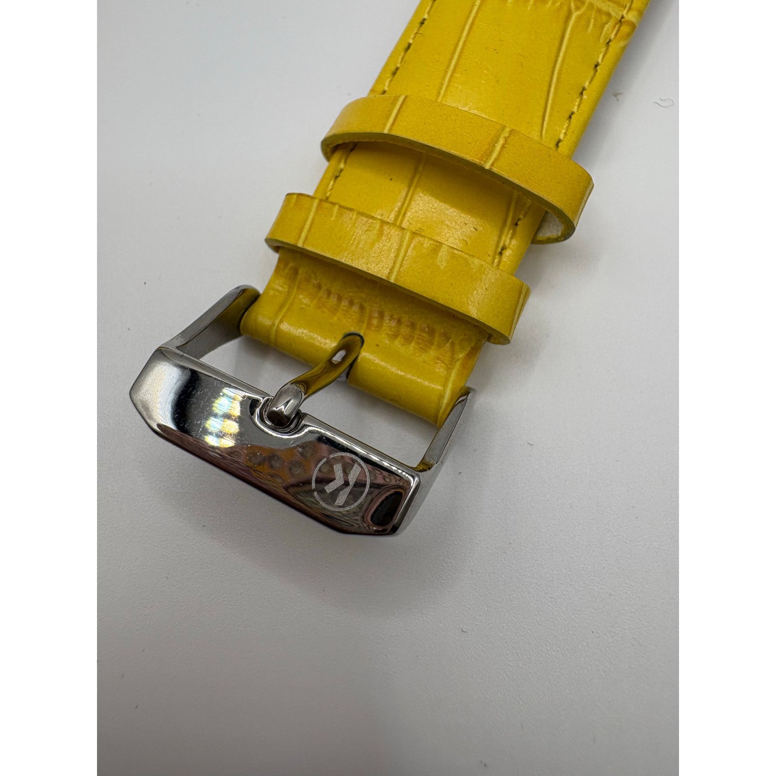 Other New 20mm Kreisler Yellow Croc-Grain Leather Watch Band – Size ONE SIZE - 1 Thumbnail
