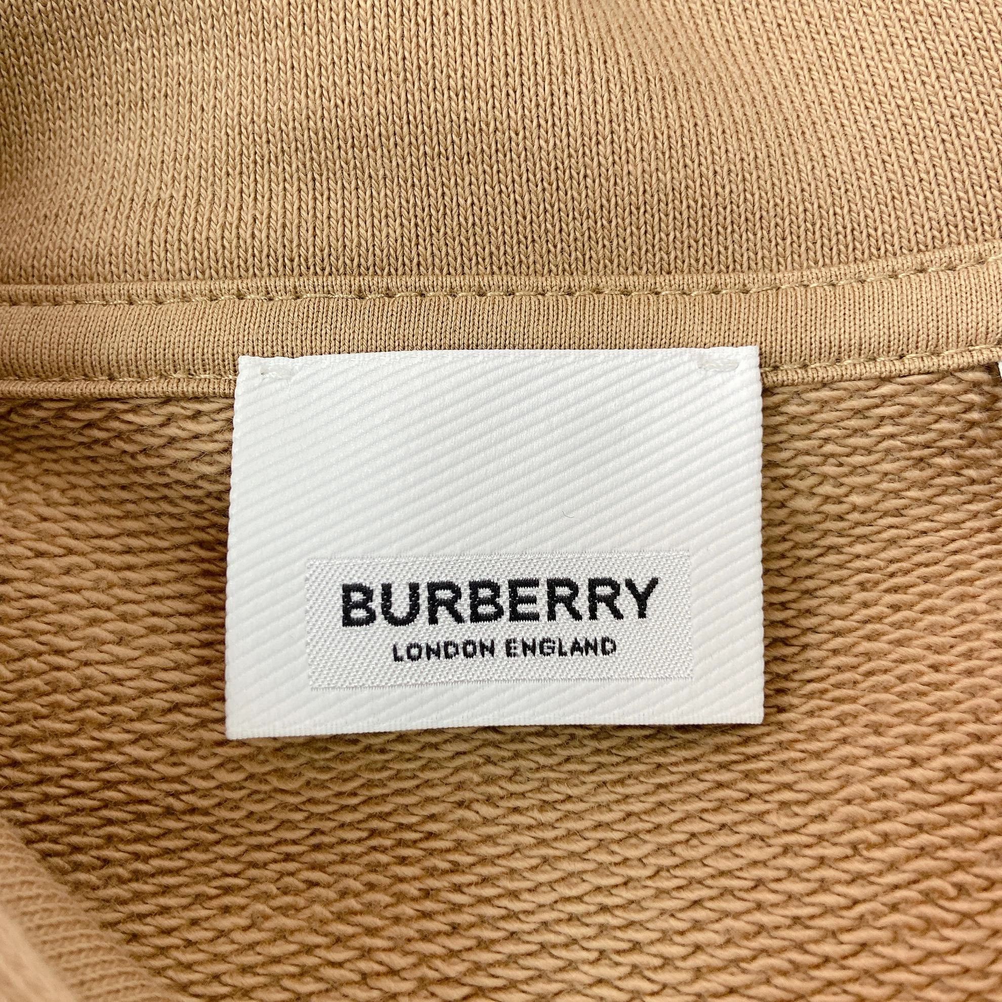 Burberry Burberry Letter Print Hooded Pullover LS Sweatshirt L Size US L / EU 52-54 / 3 - 5 Thumbnail