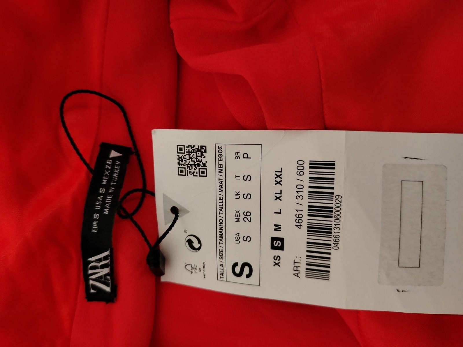 Zara Zara Red Satin Slip Dress UK8 NWT Cowl Neck Mini Dress Size S / US 4 / IT 40 - 4 Thumbnail