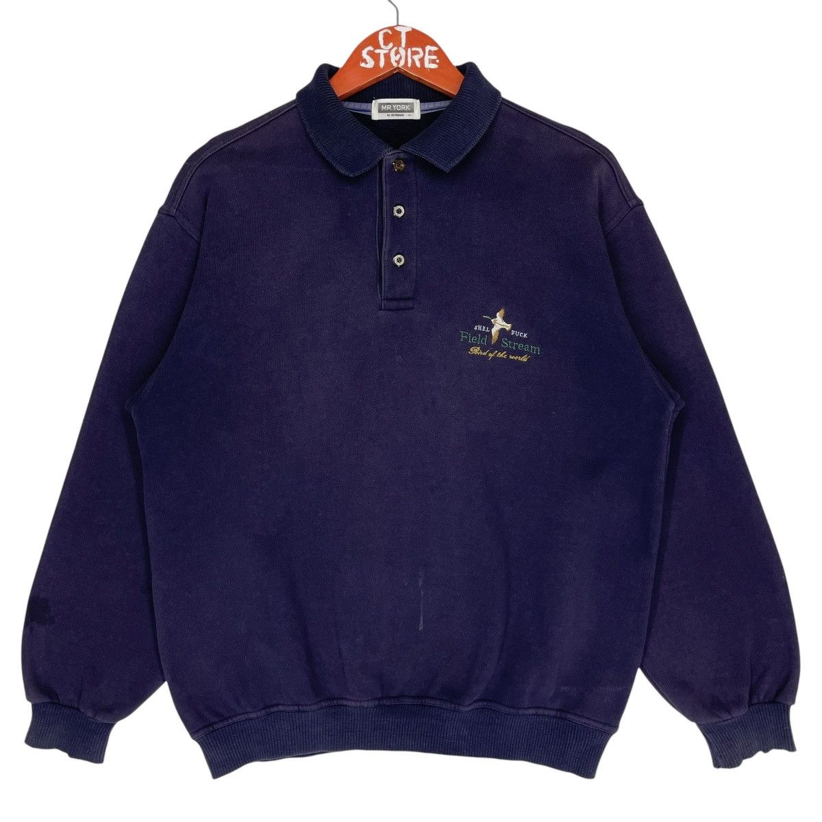 Vintage Vintage Field Stream Shel Duck Button Sweatshirt Size M Size US M / EU 48-50 / 2 - 1 Thumbnail