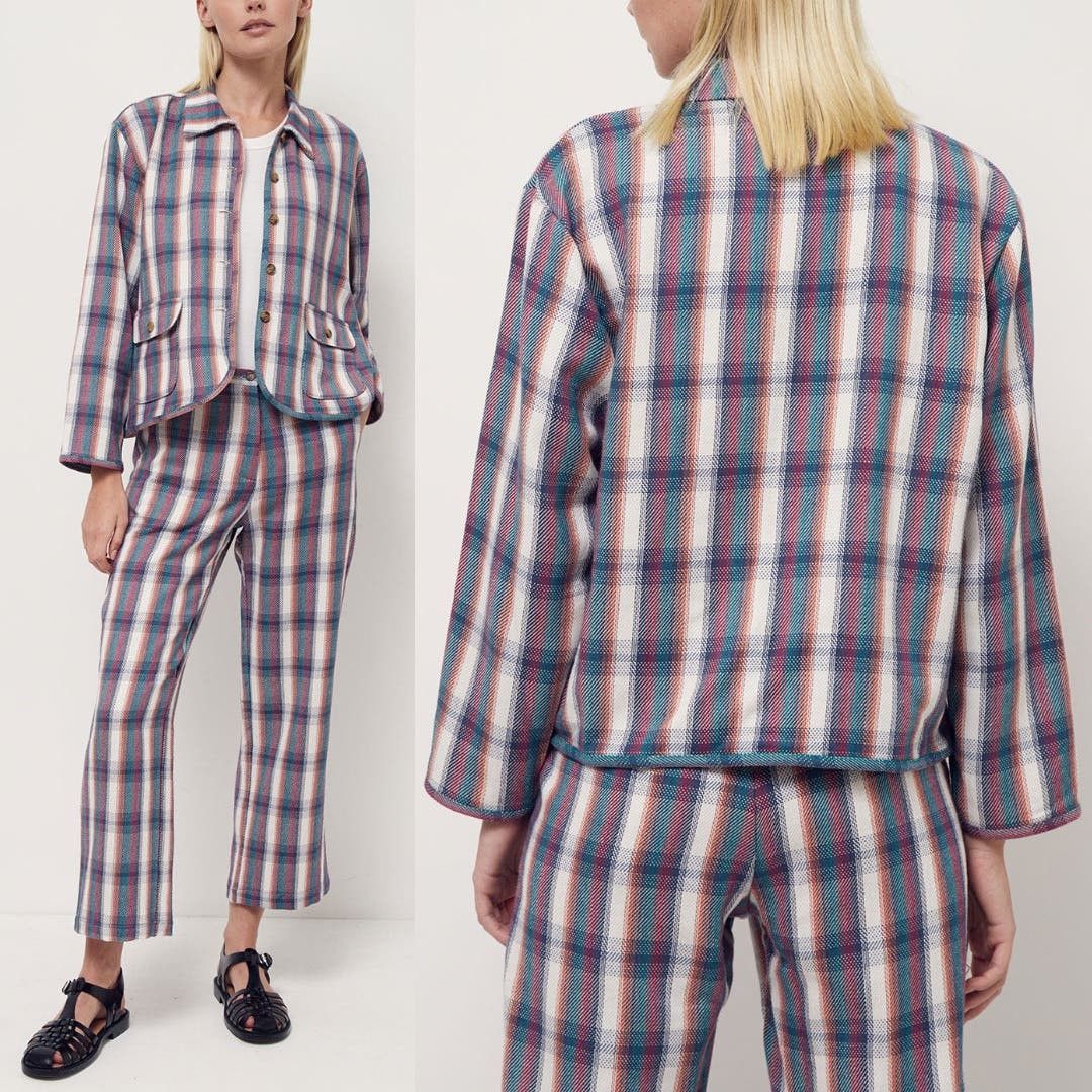 image of Ciao Lucia | NWT Plaid Set Tivoli Jacket Pietro Pant Xs, Women's (Size 24)