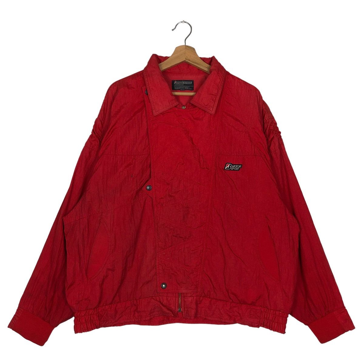 Japanese Brand 🔥90’s Vintage Work Racing Bomber Jacket Bridgestone Motor Size US XL / EU 56 / 4 - 1 Thumbnail