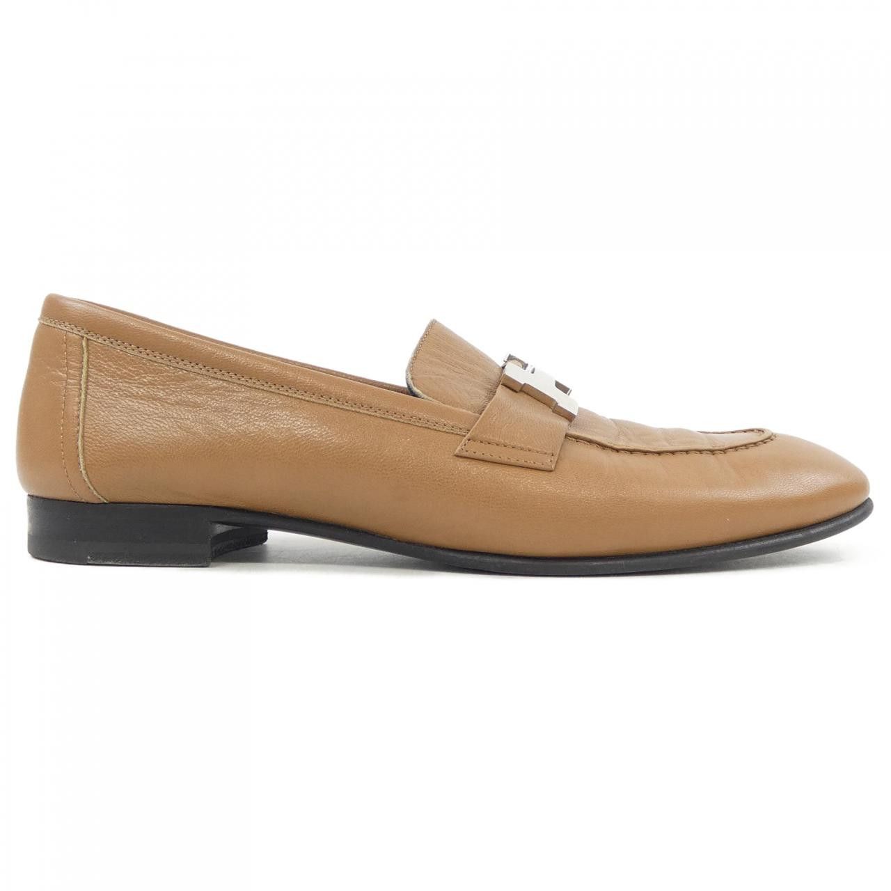 Hermes Hermes Hermes Paris H Buckle Leather Shoes Leather Shoes DUTY FREE for USA Size ONE SIZE - 1 Thumbnail