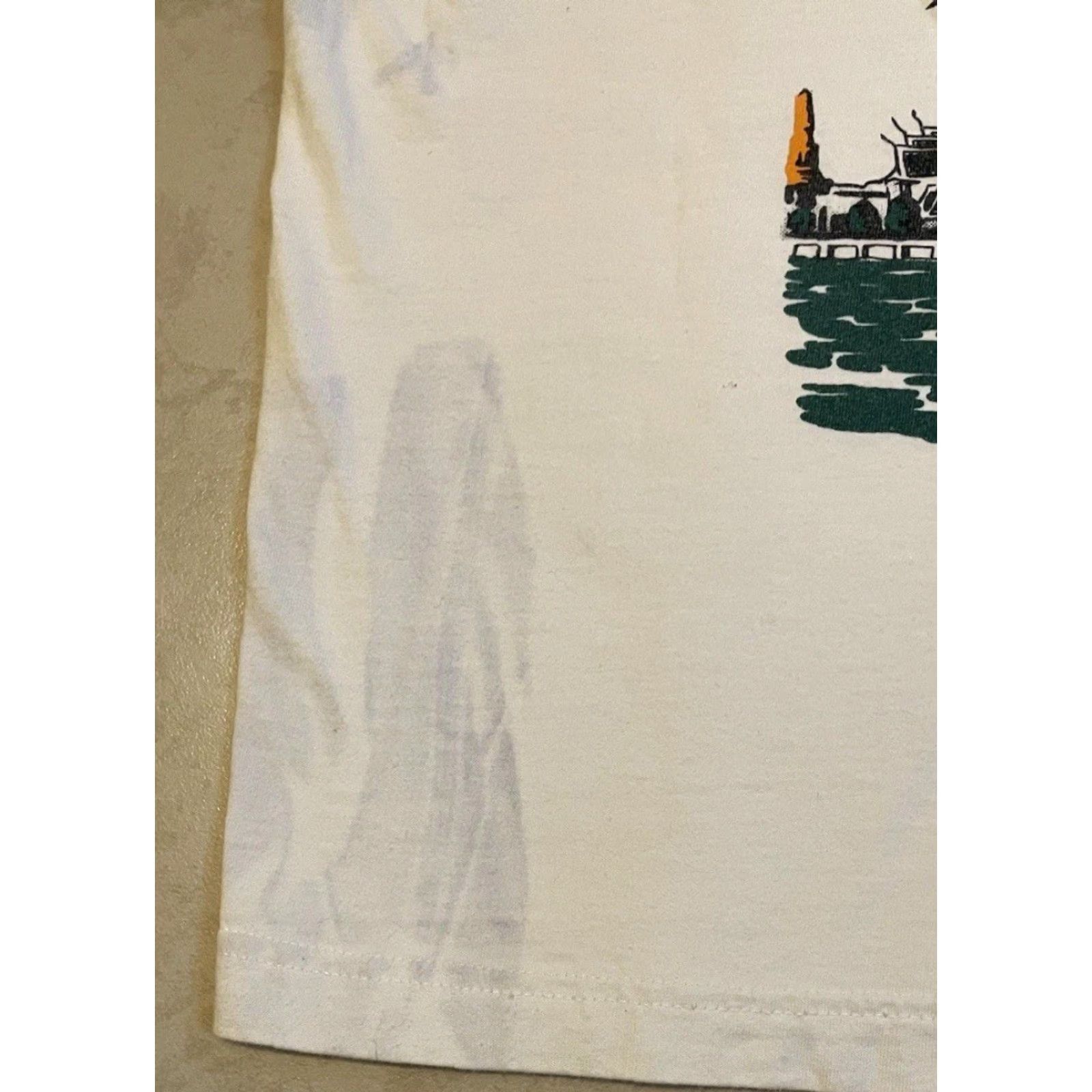 Vintage Vtg 90s Bangkok Thailand Faded Shirt S Dragon Sunset Art Surf Asia Grunge 80s Size US S / EU 44-46 / 1 - 3 Thumbnail
