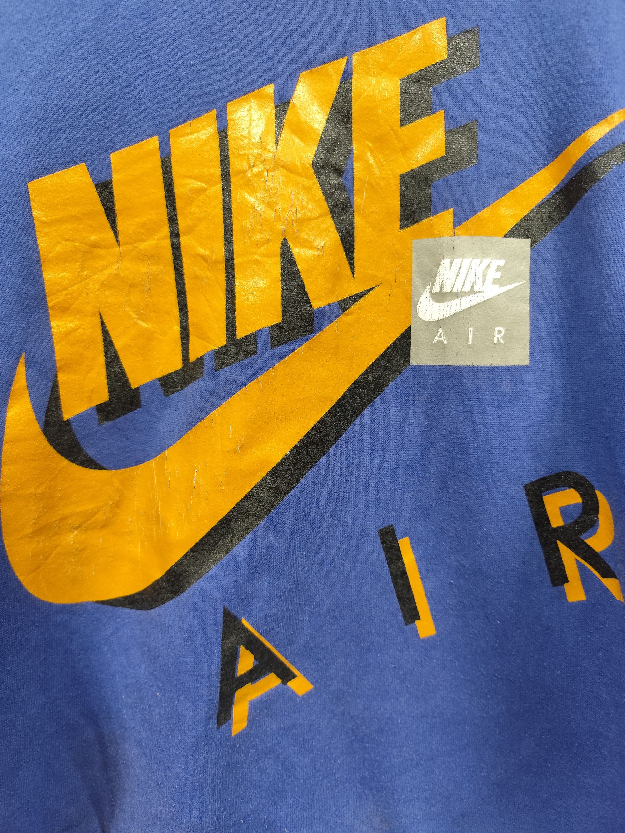 Nike × Vintage vintage 90s sweatshirt nike air Size US M / EU 48-50 / 2 - 2 Thumbnail