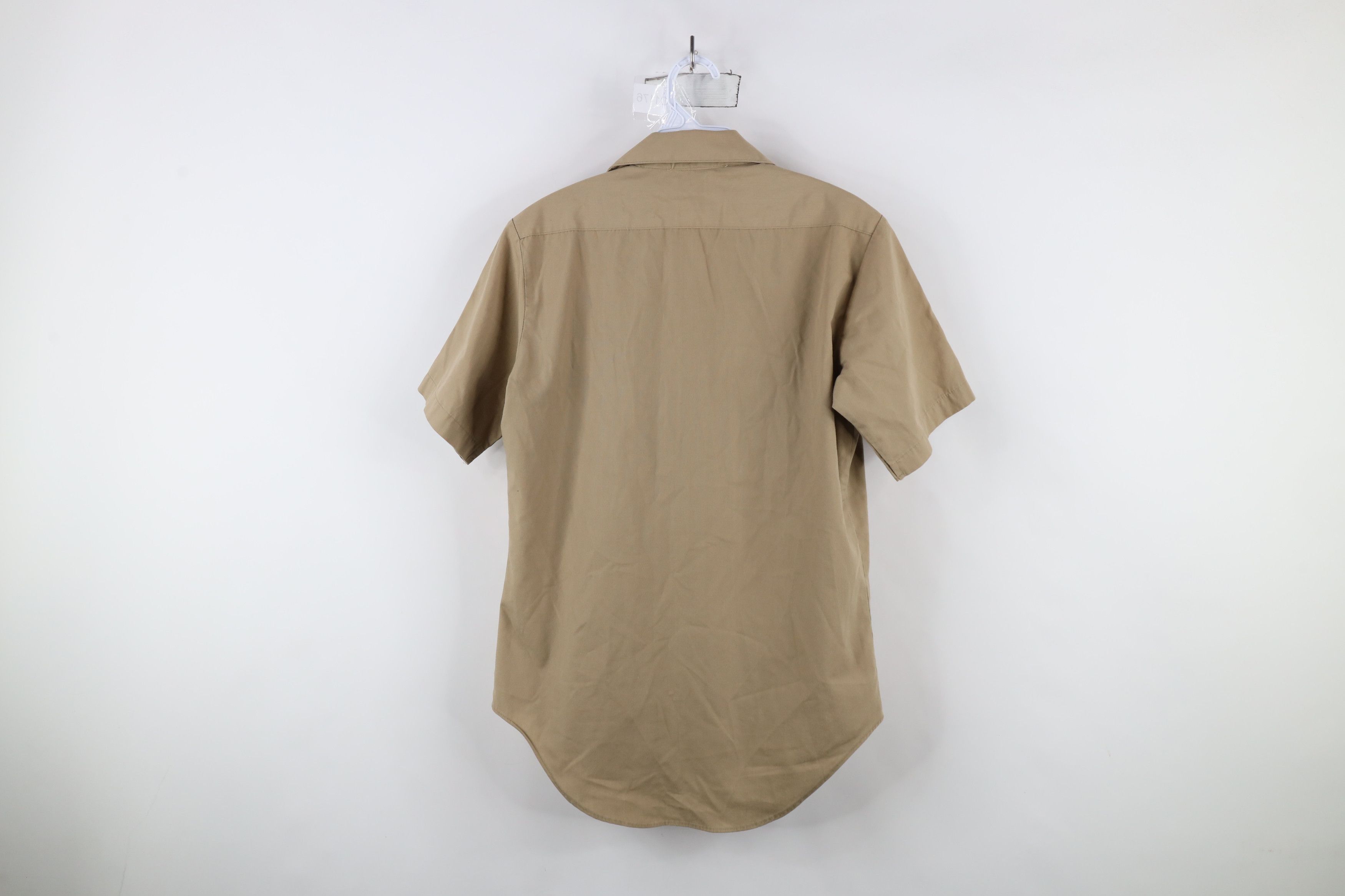 Vintage Vintage 80s Military Short Sleeve Button Shirt Khaki USA Size US M / EU 48-50 / 2 - 8 Thumbnail