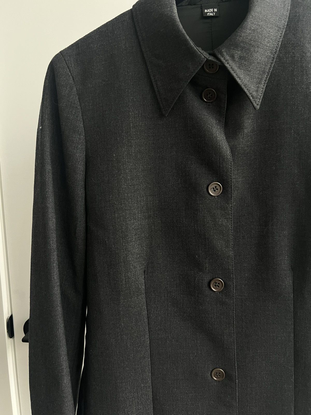 Helmut Lang AW97 Wool Shirt-Jacket Size M / US 6-8 / IT 42-44 - 3 Thumbnail