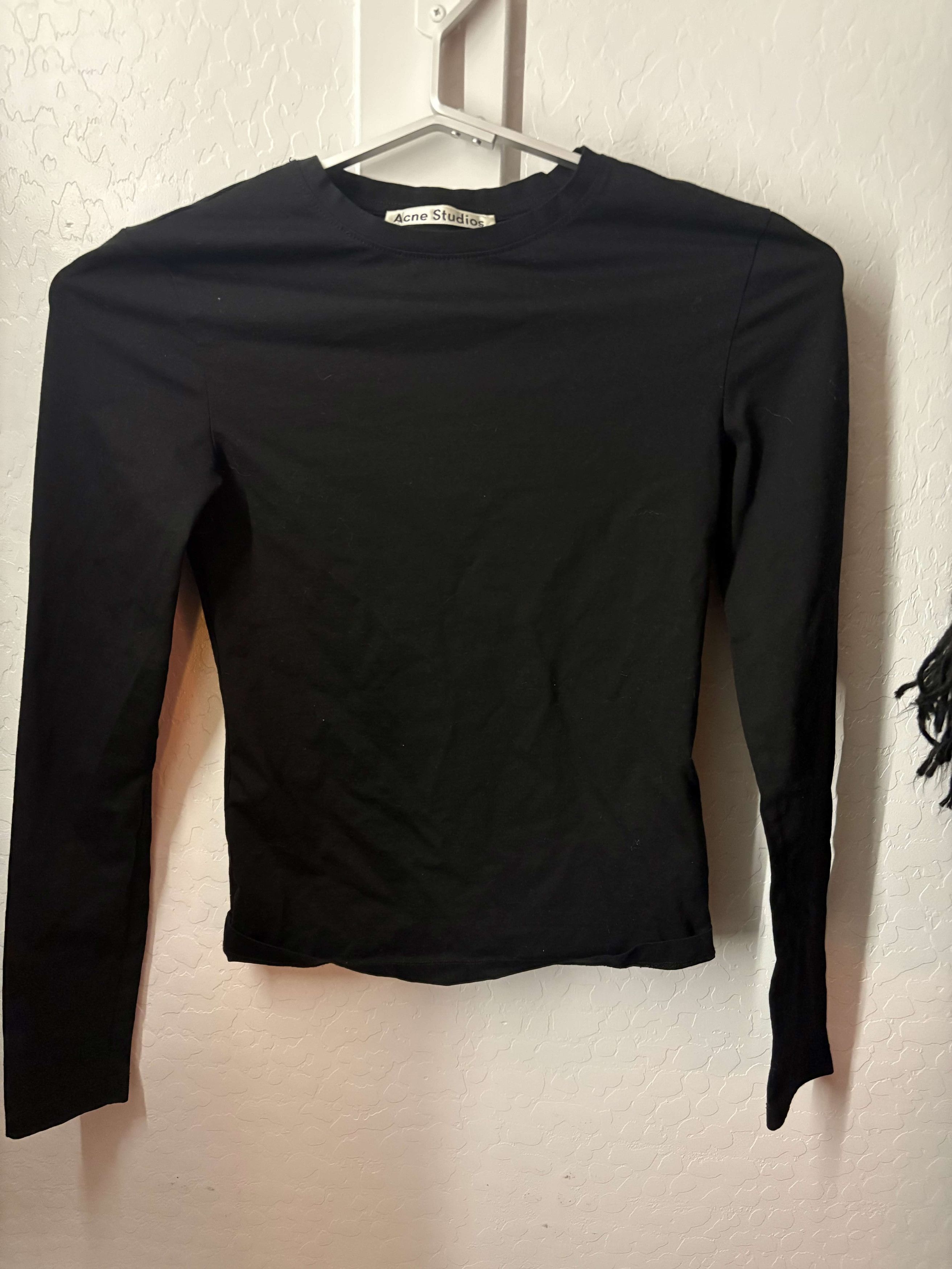 Acne Studios Compression Acne Studios black shirt Size US XXS / EU 40 - 1 Thumbnail