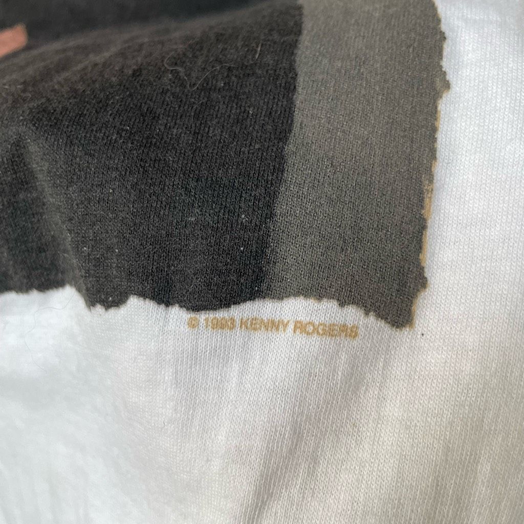 Hanes Vintage 1993 Kenny Rogers Single Stitch Cotton Tshirt XL Size US XL / EU 56 / 4 - 7 Thumbnail