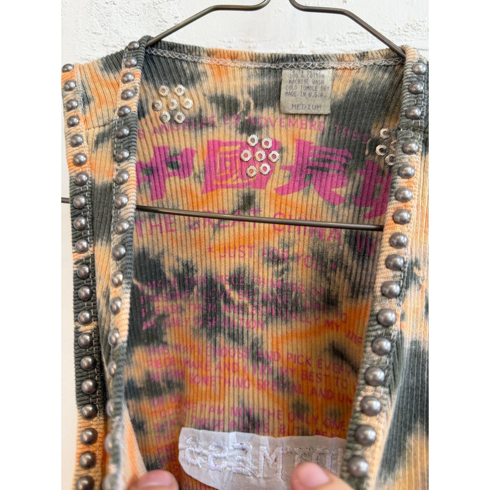 The Great China Wall Great China Wall x Hot Mess Tie Dye Studded Tank Top Size M / US 6-8 / IT 42-44 - 3 Thumbnail