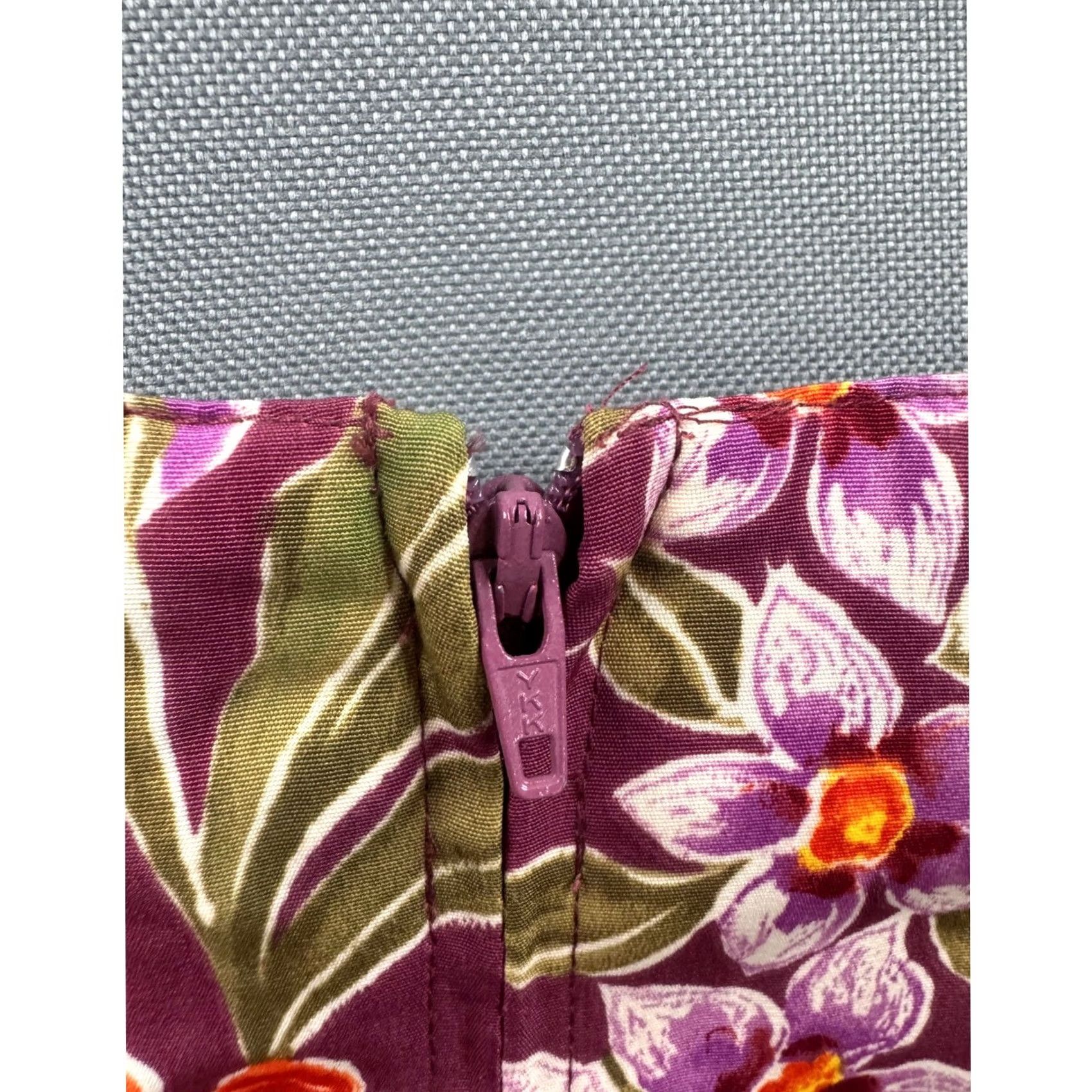 Lee VINTAGE Kathie Lee Collection Womens Purple Tropical Floral Sleeveless Maxi Dress S Size S / US 4 / IT 40 - 6 Thumbnail
