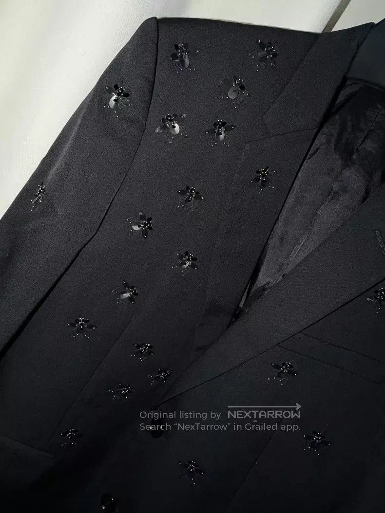 Dior Dior Crystal Bee Studs Beaded Suit Size US S / EU 44-46 / 1 - 4 Thumbnail