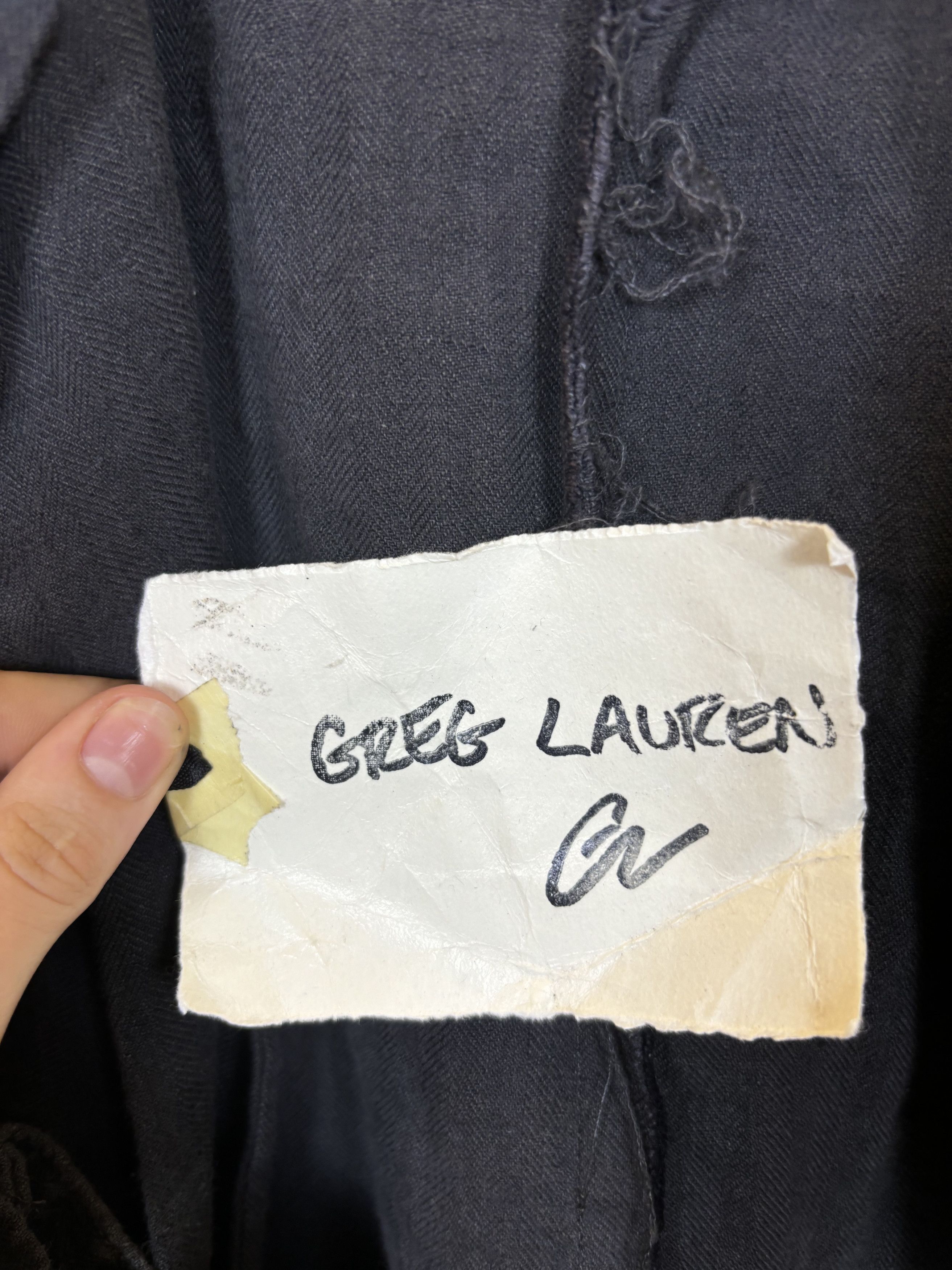 Greg Lauren FW16 GREG LAUREN VINTAGE CHARCOAL CUTAWAY OLIVER JACKET Size US M / EU 48-50 / 2 - 6 Thumbnail