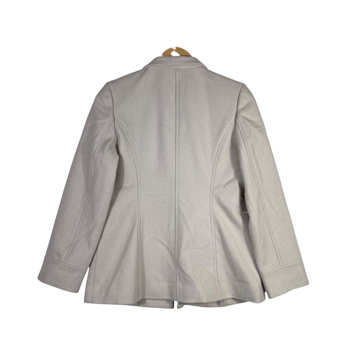 Vintage NEWT Wool Blend Tailored Jacket Minimal Classic Beige Size S / US 4 / IT 40 - 4 Thumbnail