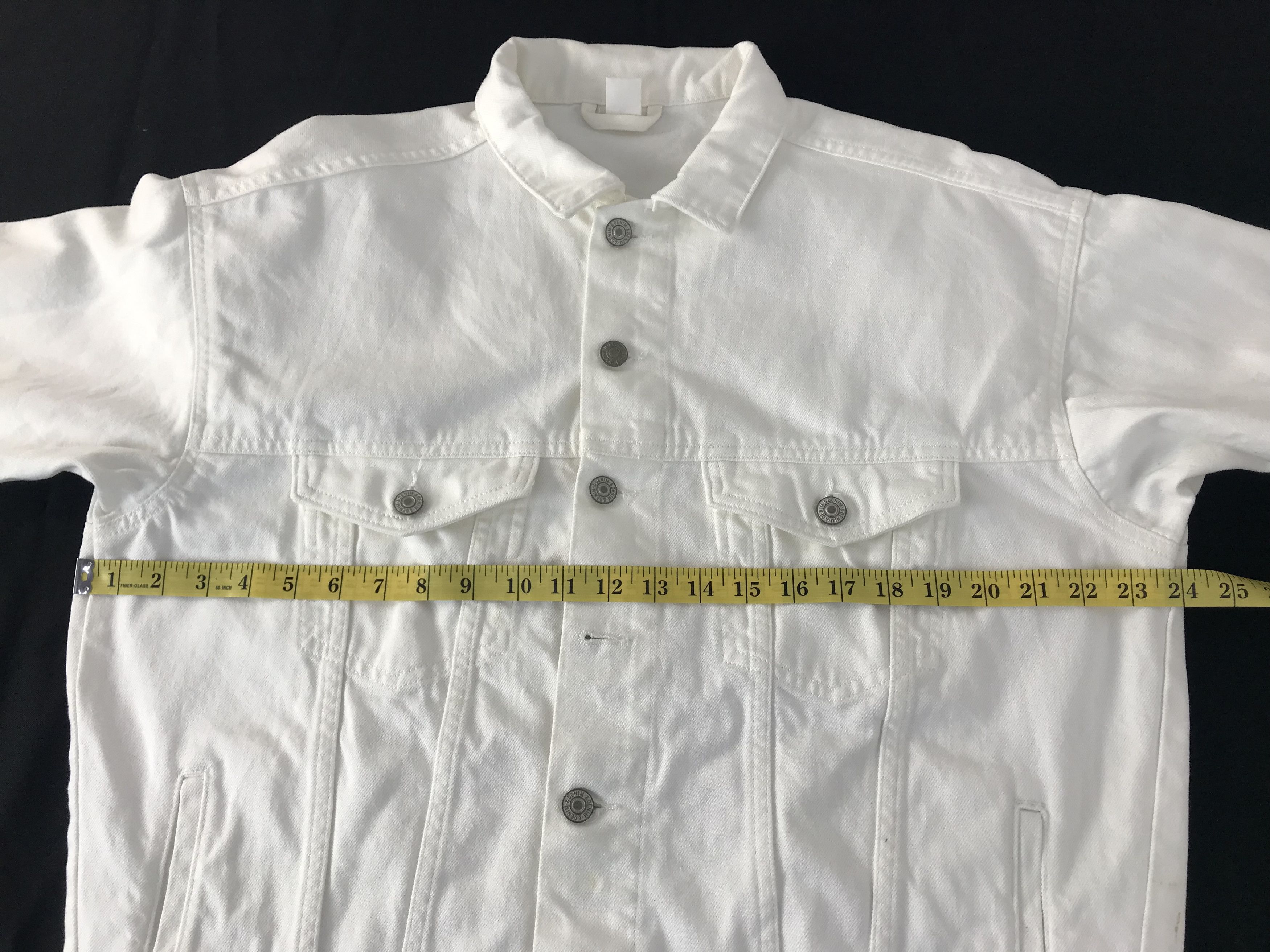 Zara Zara White Denim Jacket Trucker Streetwear Fashion Size S / US 4 / IT 40 - 11 Thumbnail