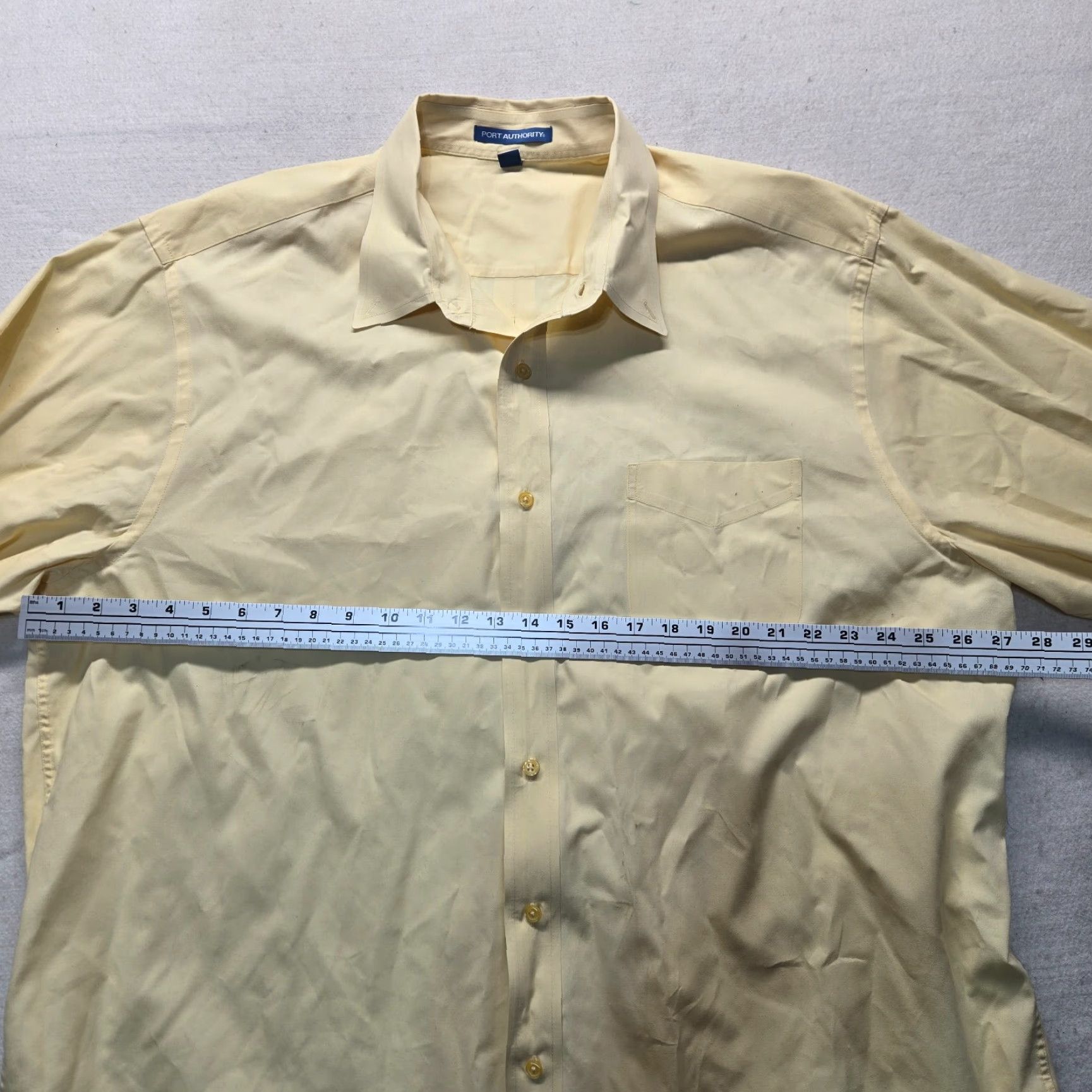 Logo 7 First Team Roanoke Virginia VA Shirt Logo Yellow Button Long Sleeve Men 3XL XXXL Size US XXL / EU 58 / 5 - 4 Thumbnail