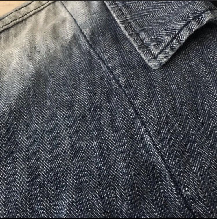 Aspesi Aspesi Spallater Herringbone Shirt Size US M / EU 48-50 / 2 - 4 Thumbnail