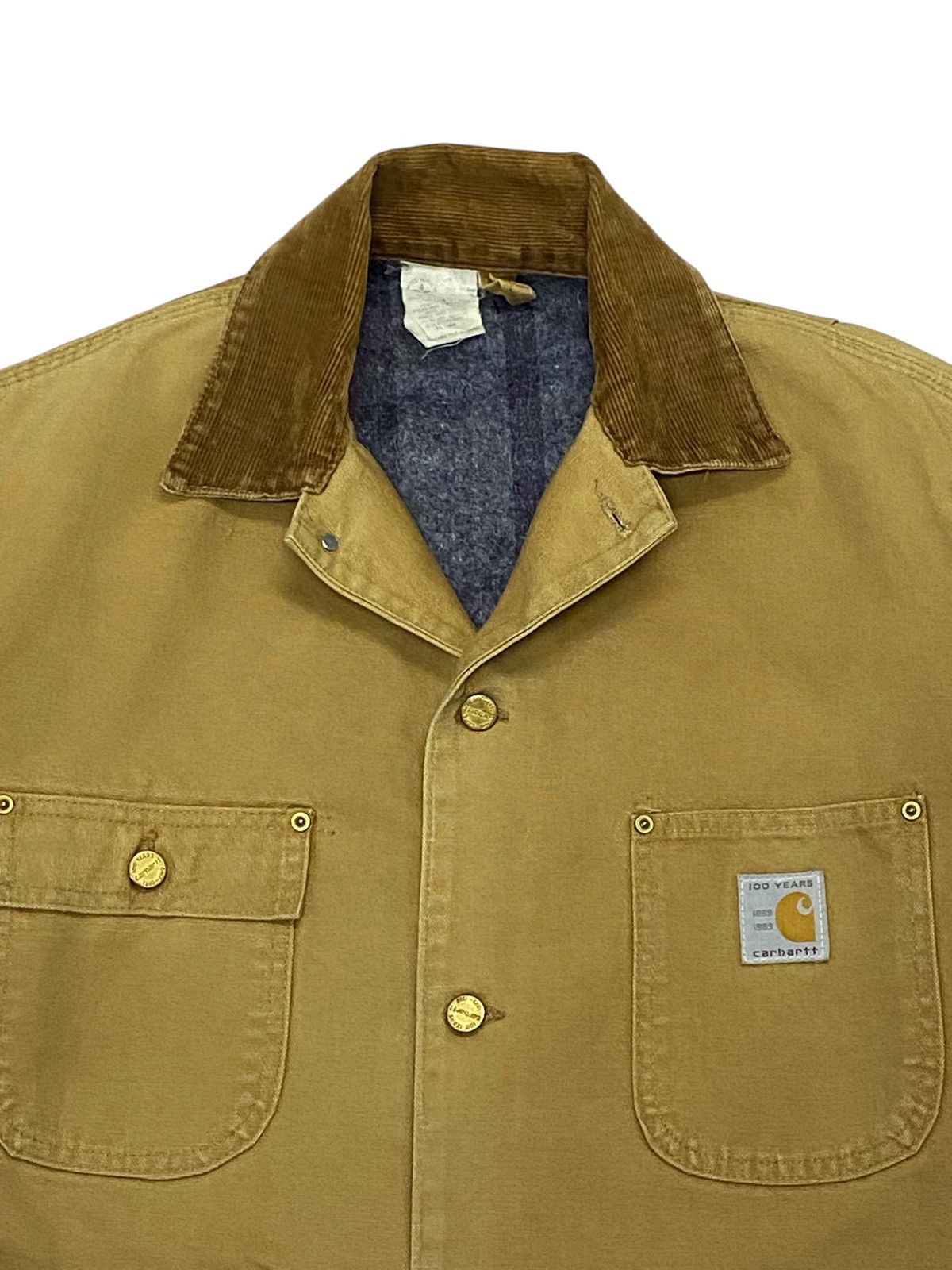 Carhartt × Vintage Carhatt 100 Anniversary Duck Canvas Chore Blanket Jacket Size US L / EU 52-54 / 3 - 7 Thumbnail