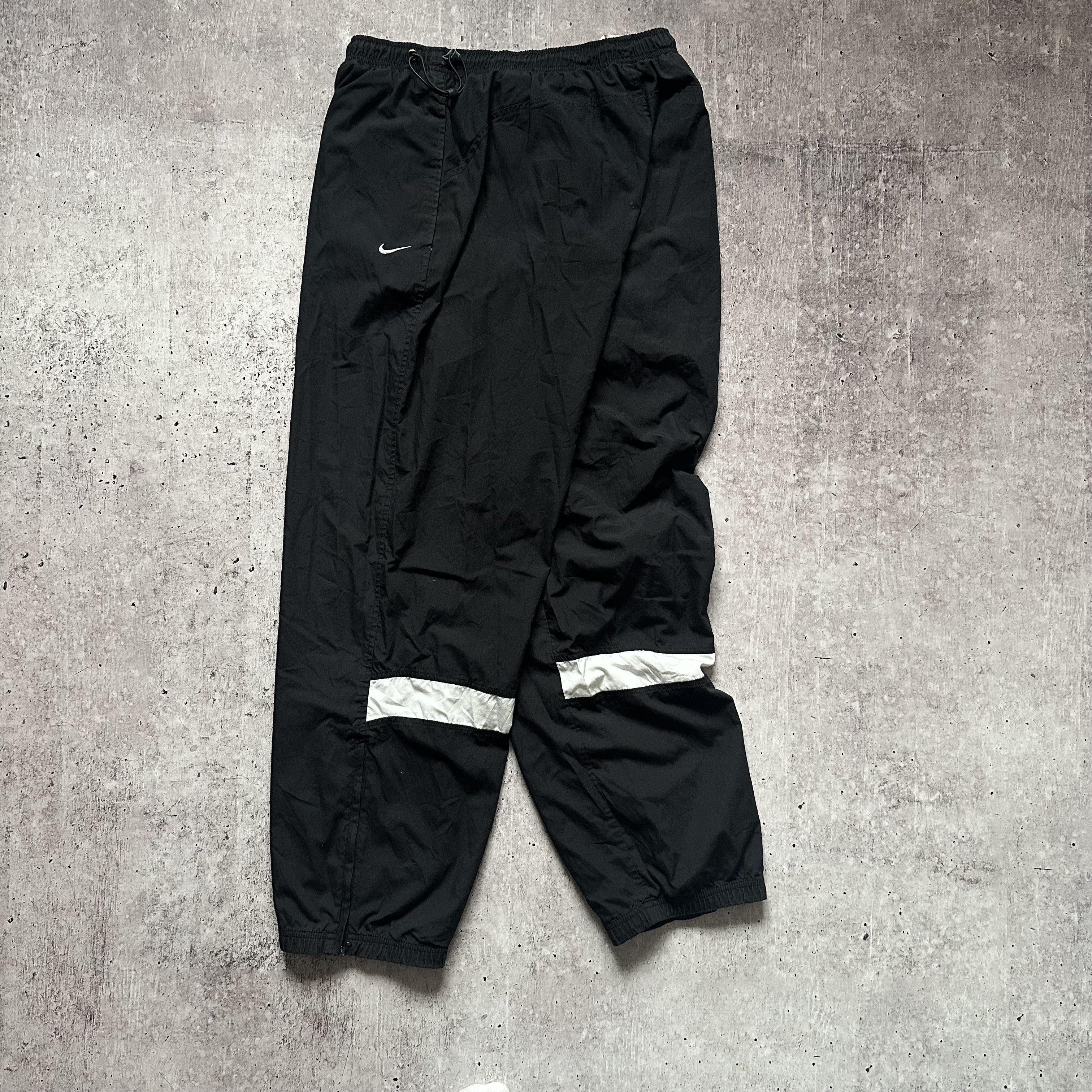 Nike × Vintage Nike y2k Vintage Big Logo Nylon Drill Track Swoosh Pants Size US 36 / EU 52 - 1 Thumbnail