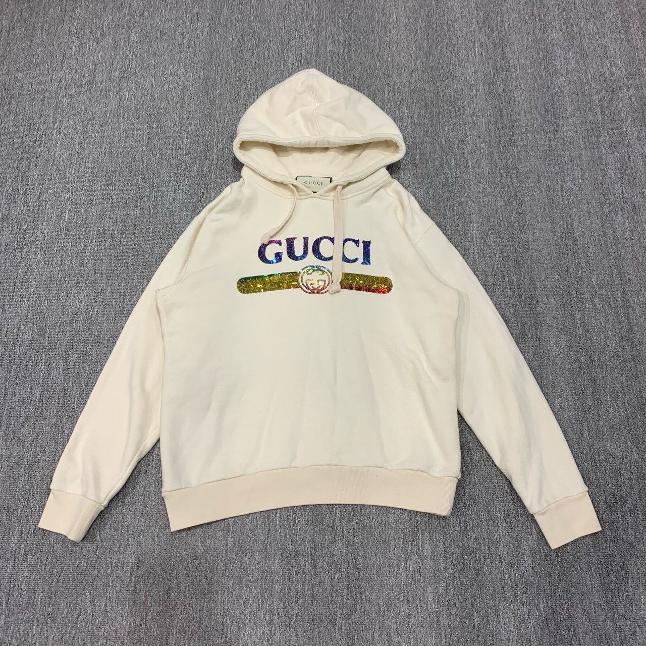 Gucci Gucci beige belt sequin hoodie sweatshirt 2501-Nextarrow Size US XS / EU 42 / 0 - 1 Thumbnail