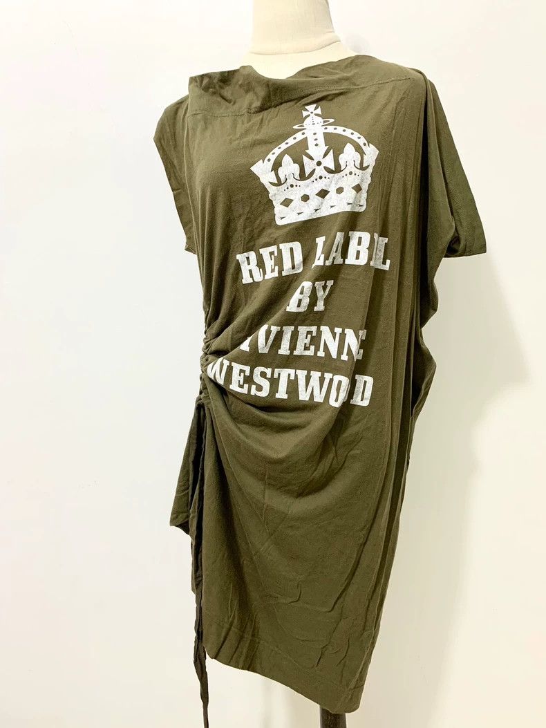 Vivienne Westwood Vivienne Westwood Military green irregular collar T-shirt Size M / US 6-8 / IT 42-44 - 3 Thumbnail