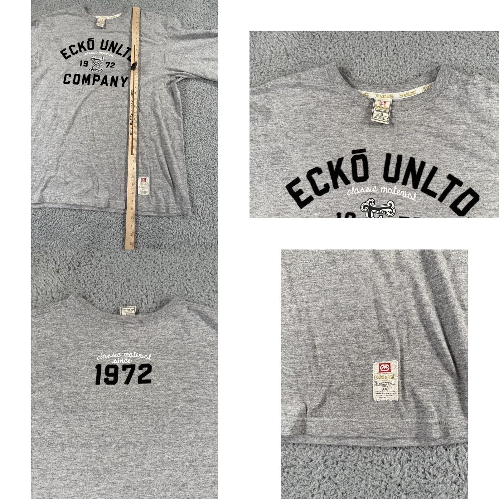 Ecko Unltd. VINTAGE Ecko Unltd Shirt Mens 2XL Gray Short Sleeve Graphic Logo Y2K Size US XXL / EU 58 / 5 - 8 Thumbnail