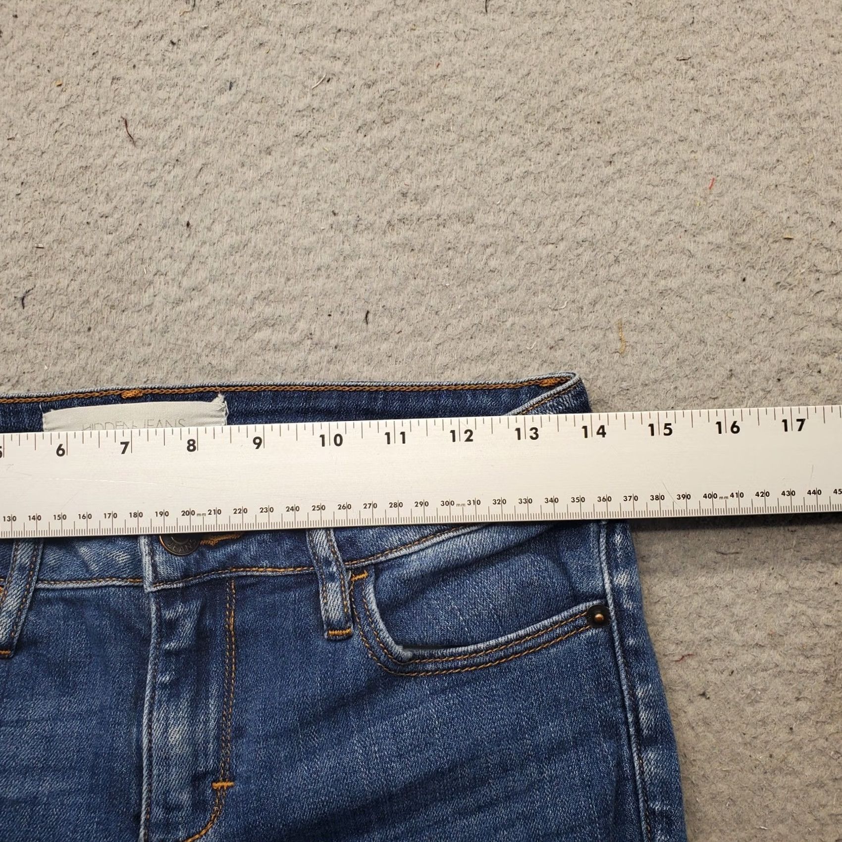 Vintage Hidden Jeans Womens 27 Blue Denim 5 Pocket Streetwear Frayed Hem Skinny Relaxed Regular Waist 28 Inseam 24 Inseam 32" Inseam Size 27" / US 4 / IT 40 - 6 Thumbnail
