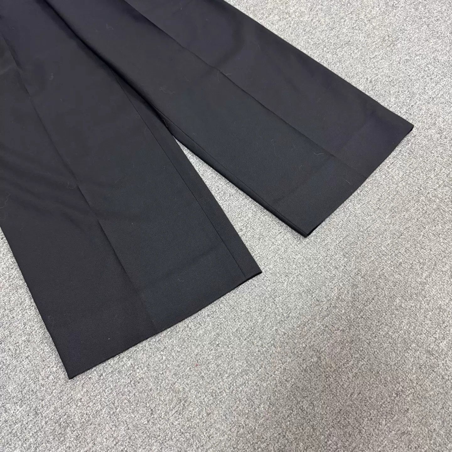 Celine Celine Black Pleated Wide-Leg Wool Trousers Size 34 99 New Size 24" / US 00 / IT 34 - 4 Thumbnail