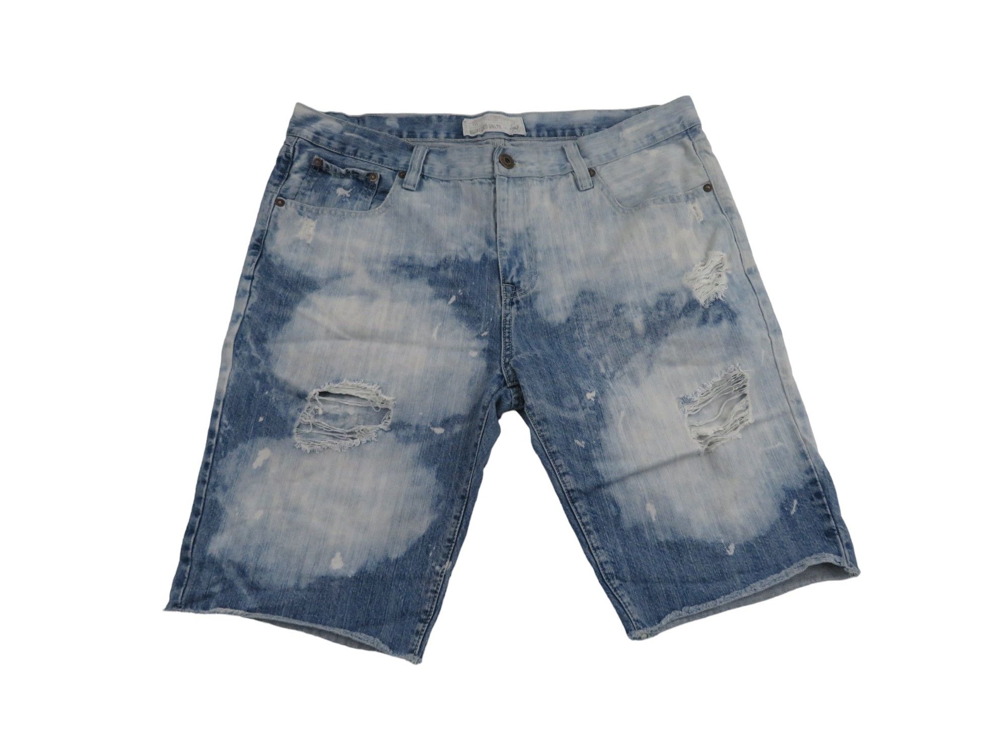 Ecko Unltd. × JNCO × Southpole Vintage 90s Ecko Unltd Jeans Denim Baggy Skater Shorts Jorts Size US 38 / EU 54 - 1 Thumbnail