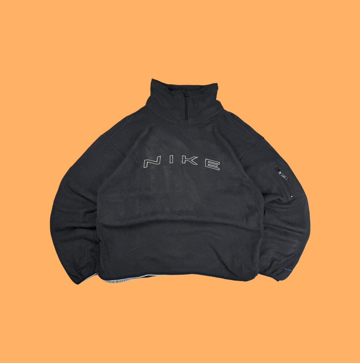 Nike × Vintage NIKE VINTAGE TEDDY FLEECE CENTER LOGO OVERSIZE SWEATSHIRT Size US M / EU 48-50 / 2 - 1 Thumbnail
