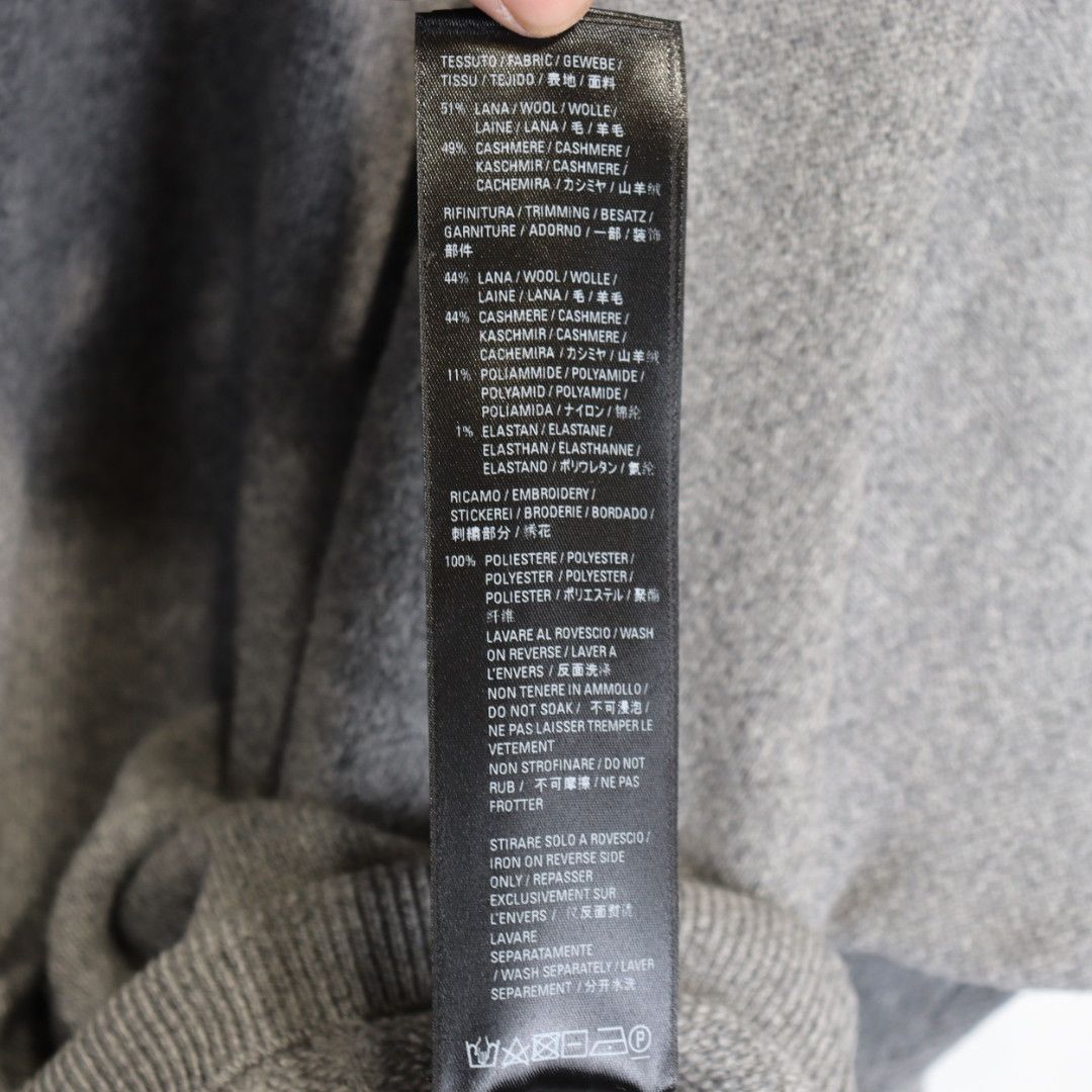 Balenciaga o1rshd1 Cashmere Hoodie in Grey Size US XL / EU 56 / 4 - 8 Thumbnail