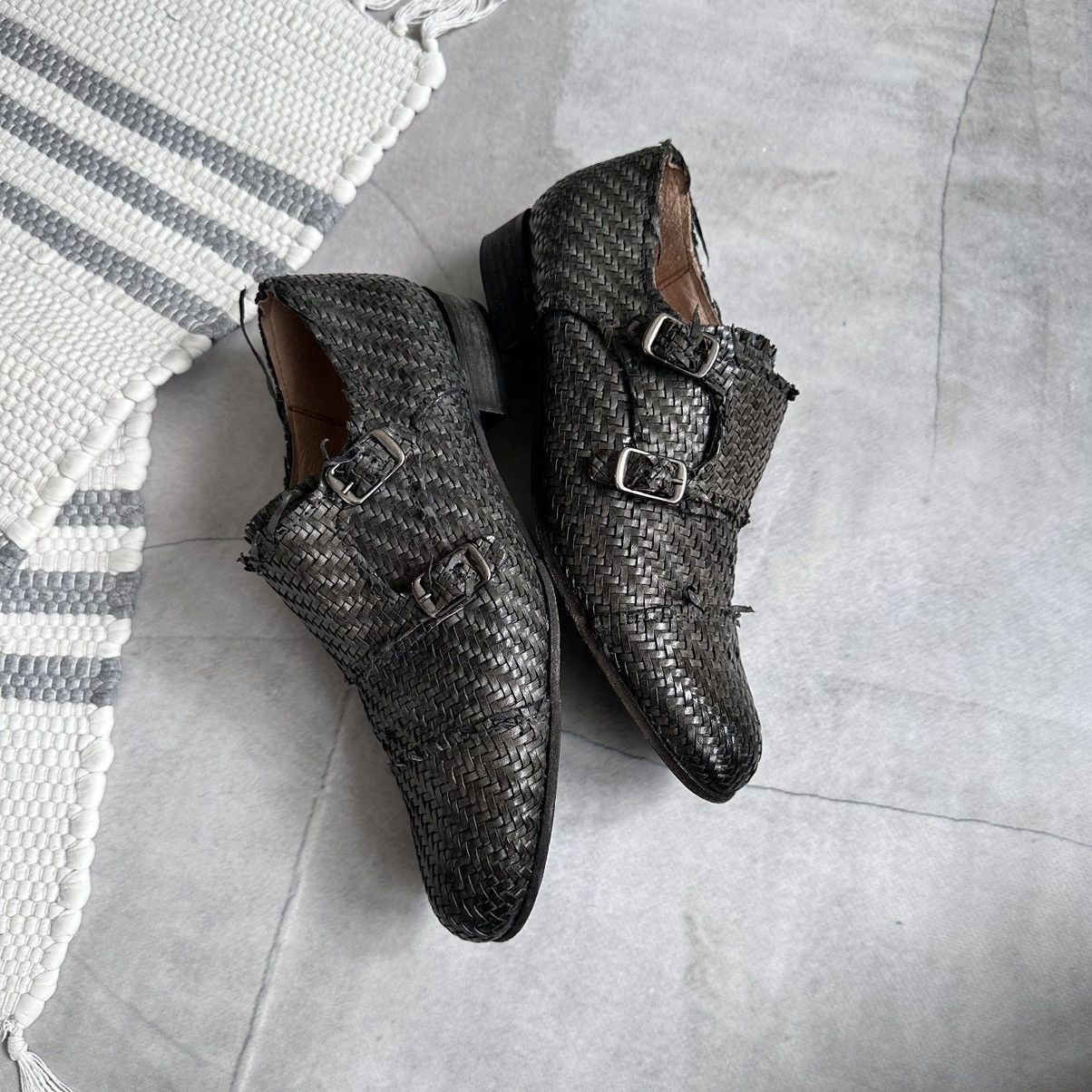 Dirk Bikkembergs Archive If Six Was Nine LGB Wicker Boots As 98 Guidi Vibe Size US 7 / IT 37 - 6 Thumbnail
