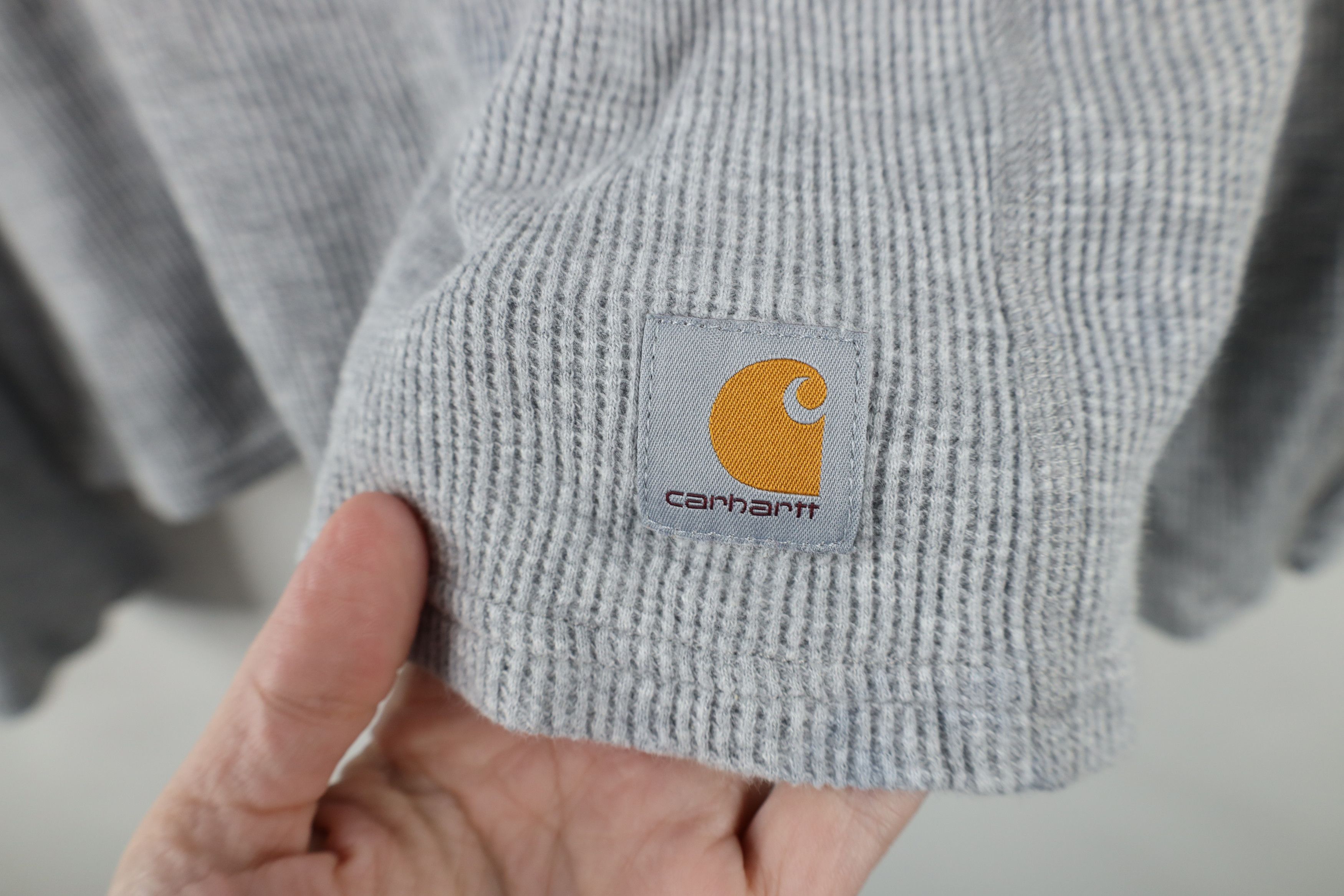 Carhartt × Vintage Vintage Y2K Carhartt Thermal Waffle Knit Long Sleeve T-Shirt Size L / US 10 / IT 46 - 5 Thumbnail