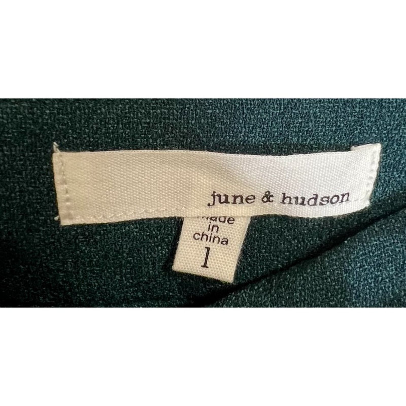 Anthropologie ANTHROPOLOGIE June & Hudson Wide Leg Crepe Pants Sz 1 Size 22" - 6 Thumbnail