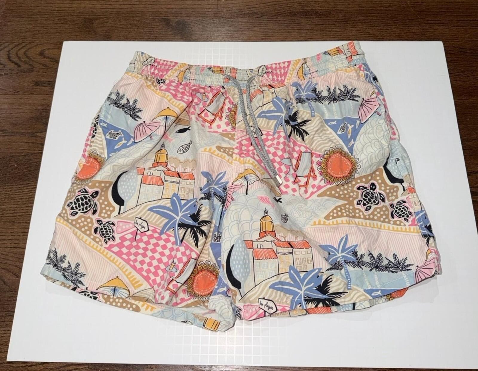 Vilebrequin Vilebrequin Saint Tropez Turtle Beach Swim Trunks Mens XXL Size US 40 / EU 56 - 2 Thumbnail