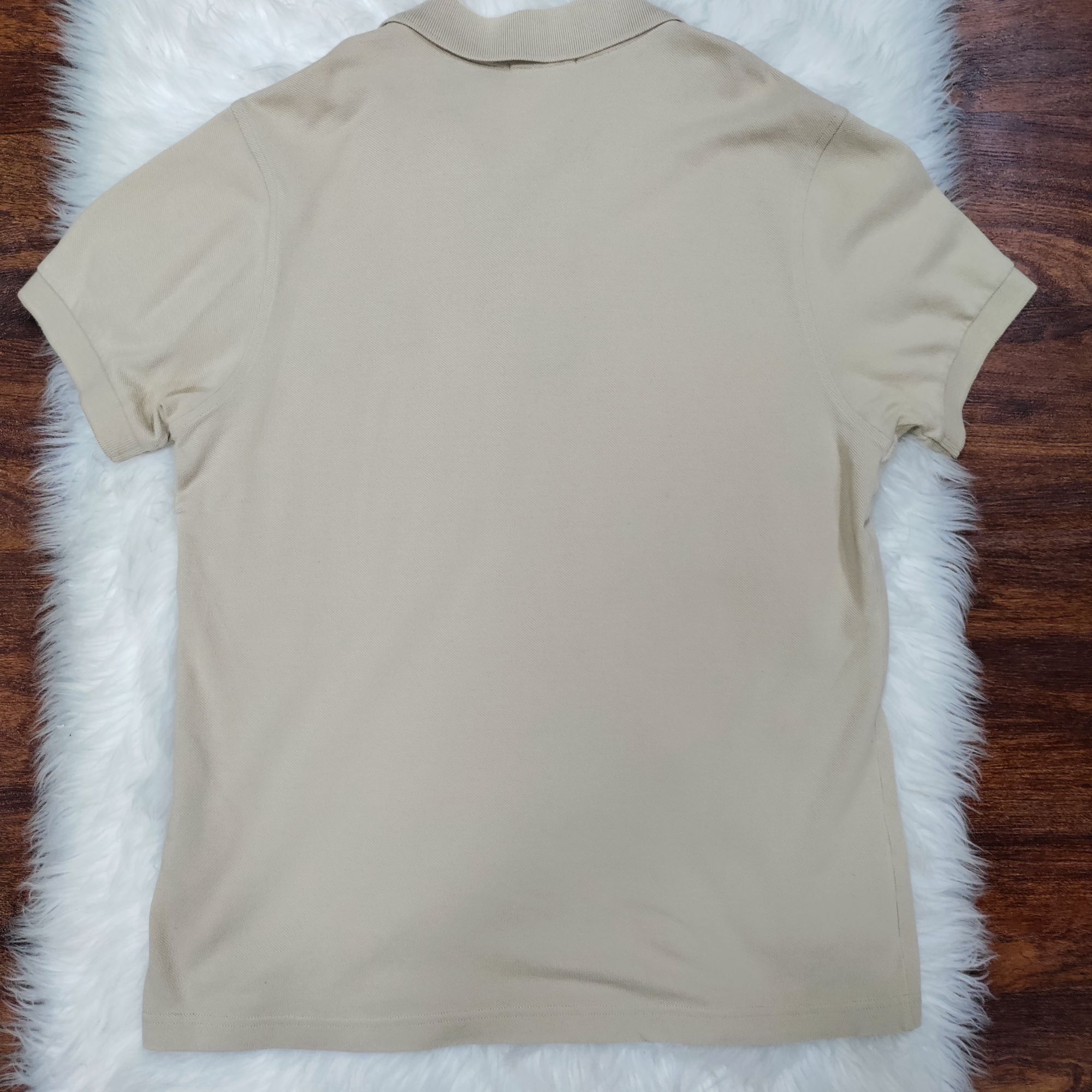 Burberry Burberry London Slim Fit Cotton Embroidered Logo Beige Polo Size US M / EU 48-50 / 2 - 4 Thumbnail